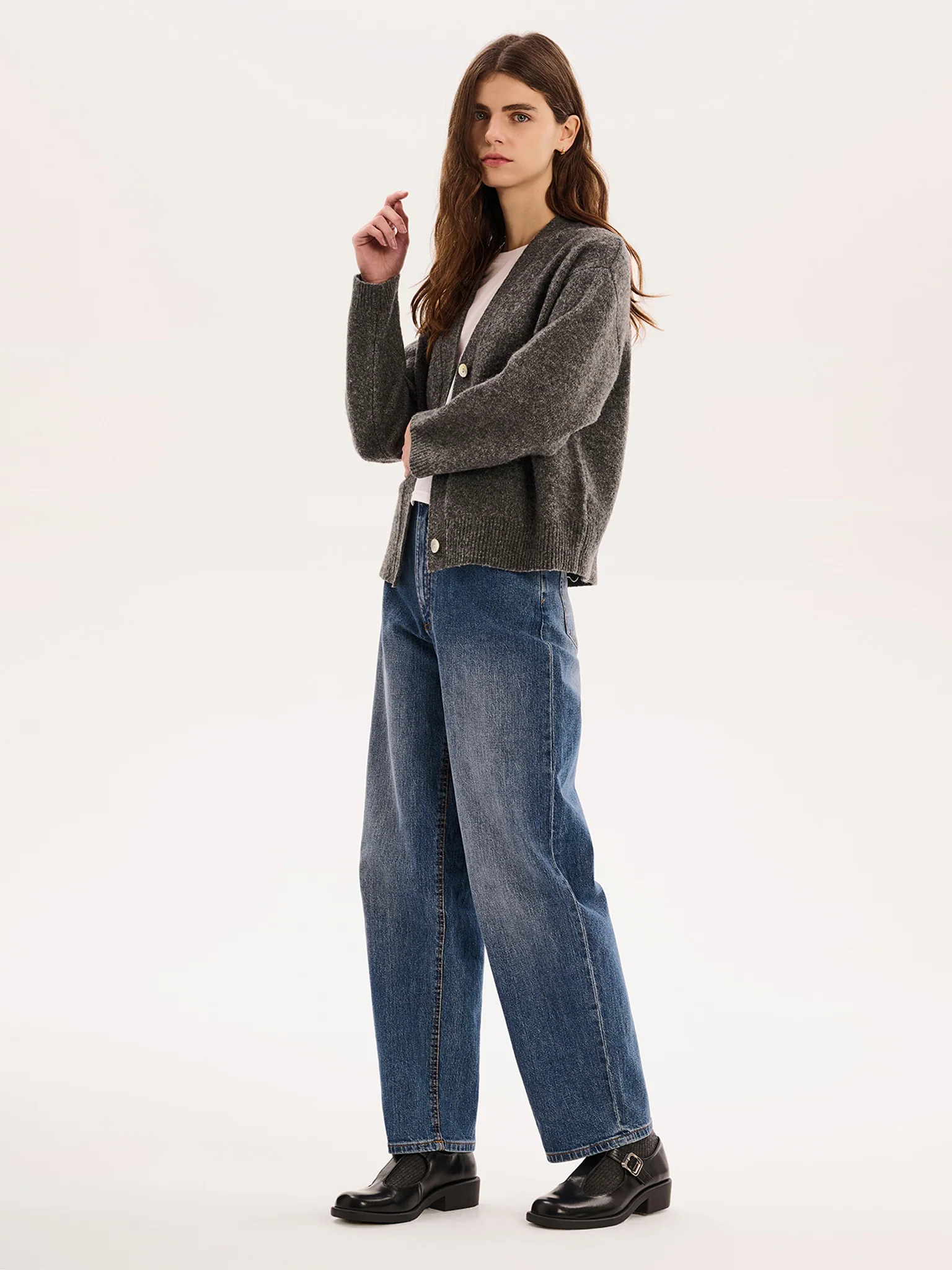 Henni Cardigan in Charcoal - Image 2