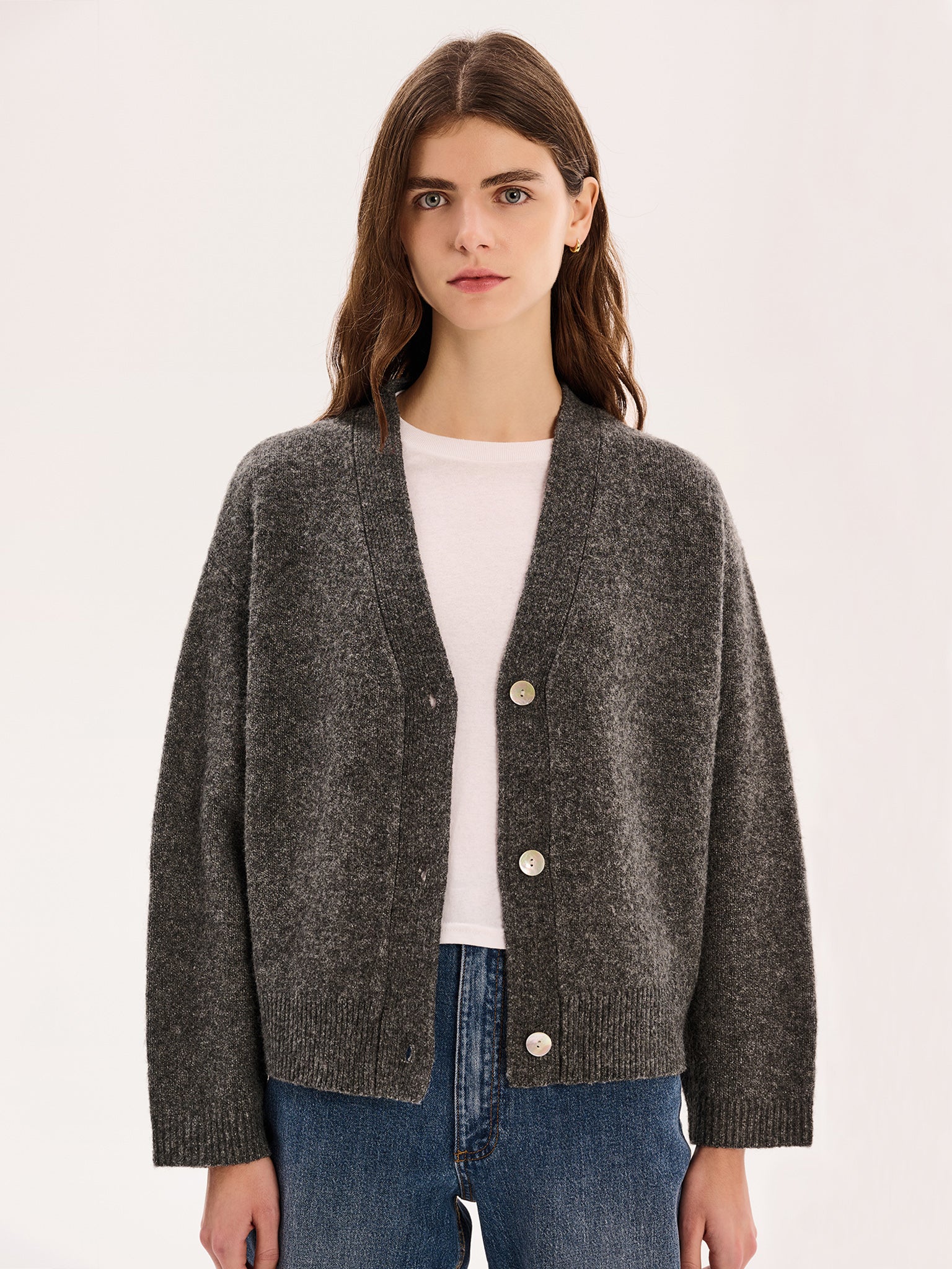 Henni Cardigan in Charcoal - Image 4