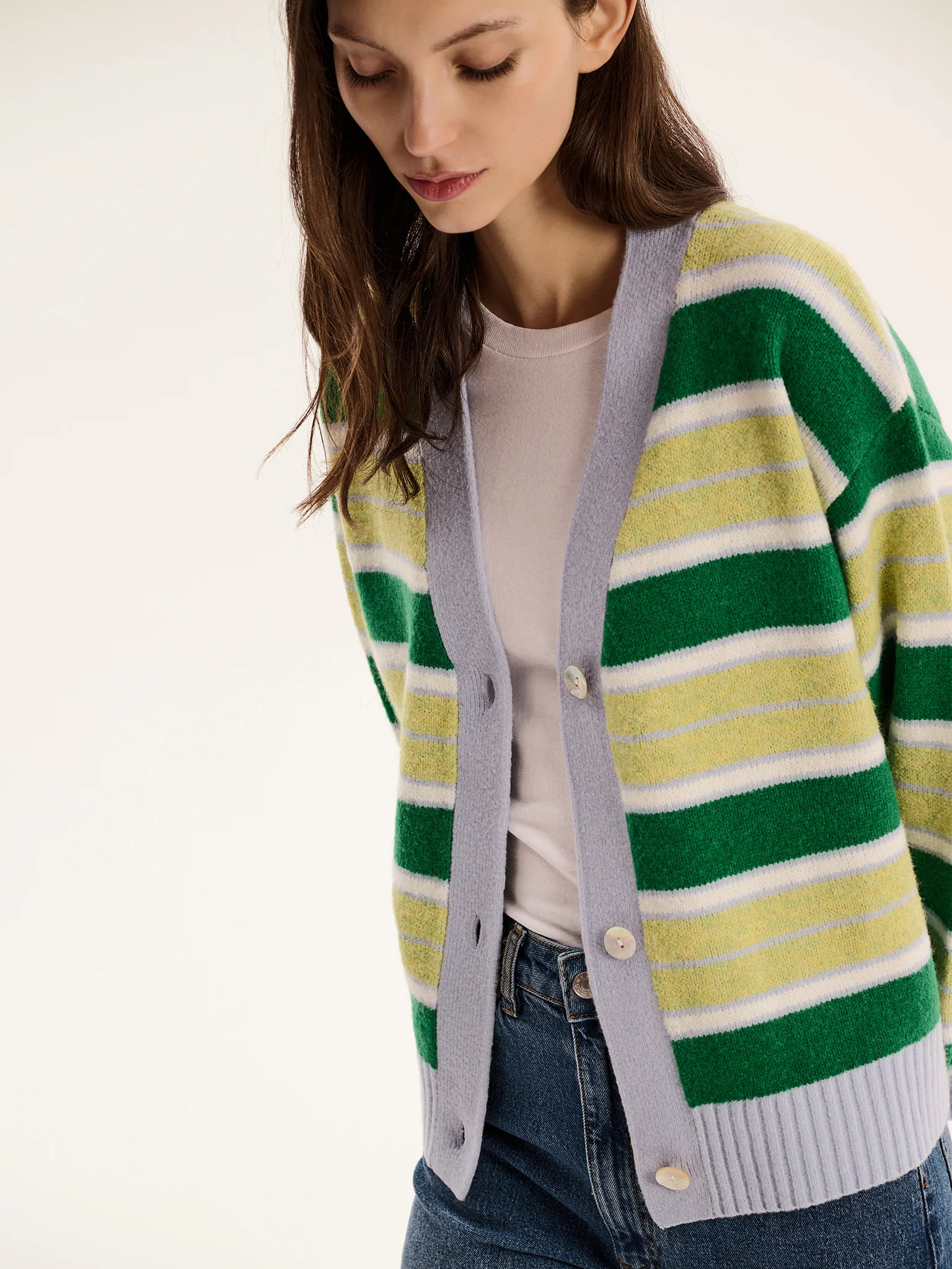 Henni Stripe Cardigan - Image 4