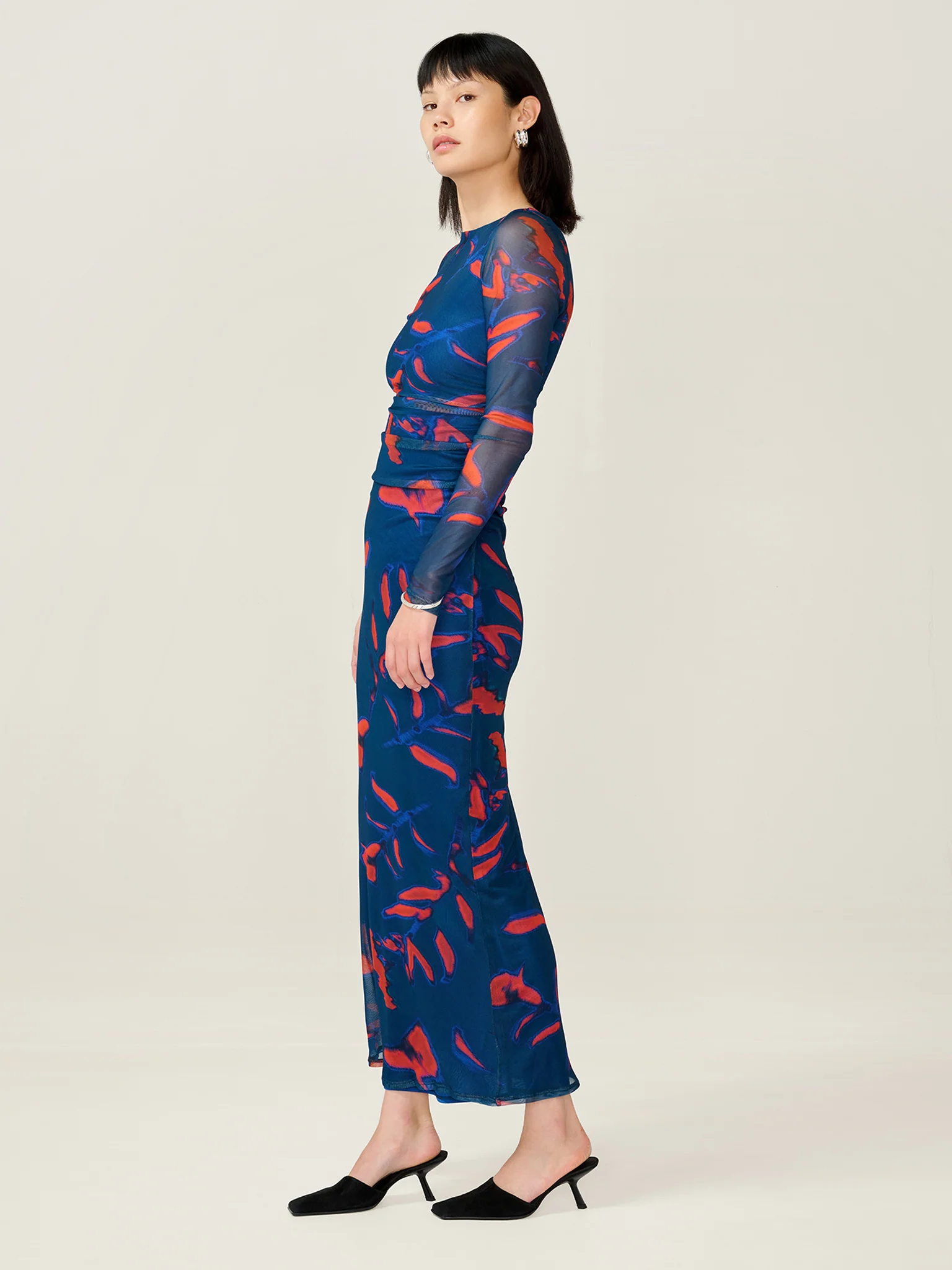 Hollis Dress in Falling Leaf Print - Image 2