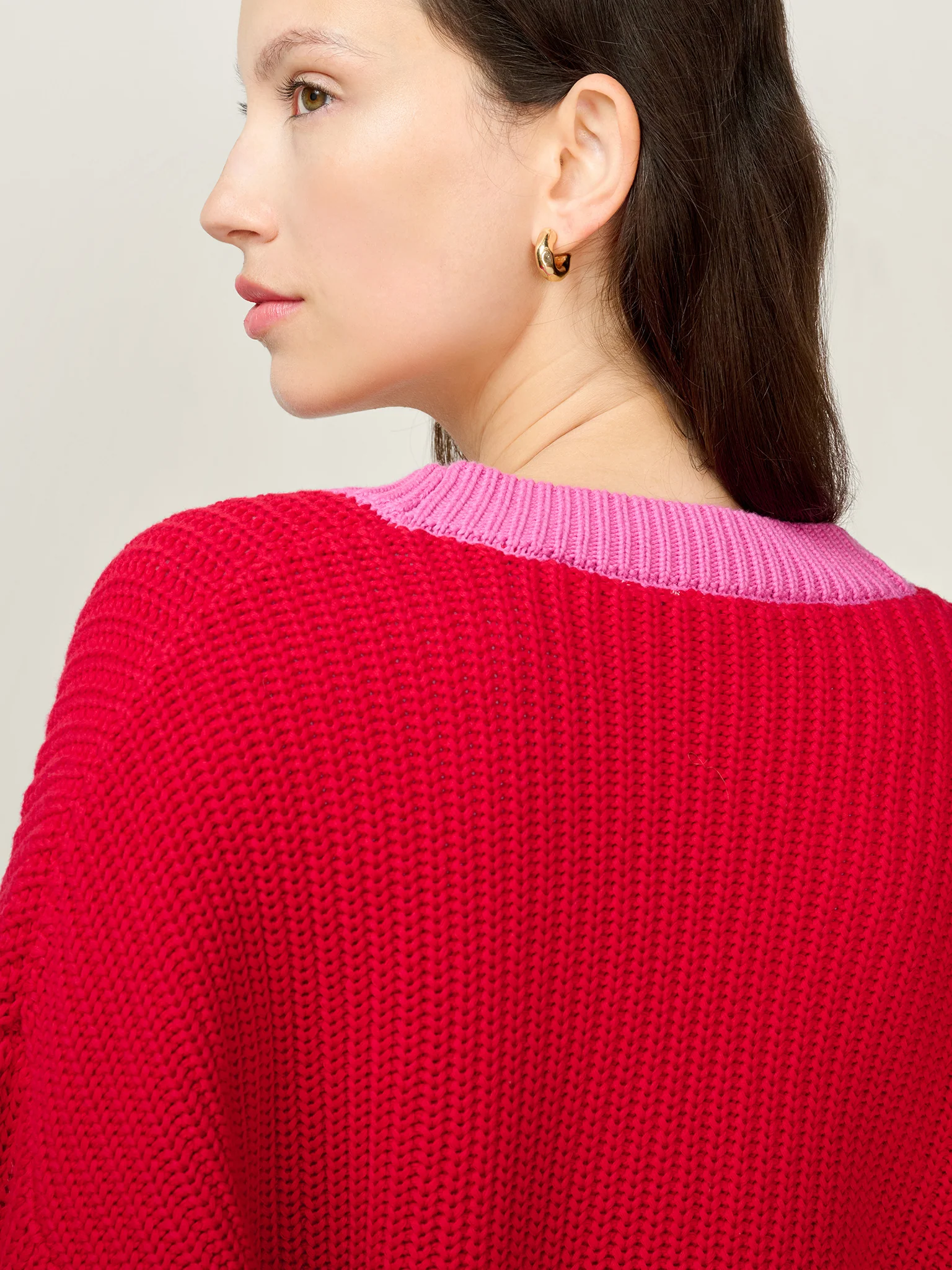 Hopper Cardigan in Red - Image 4