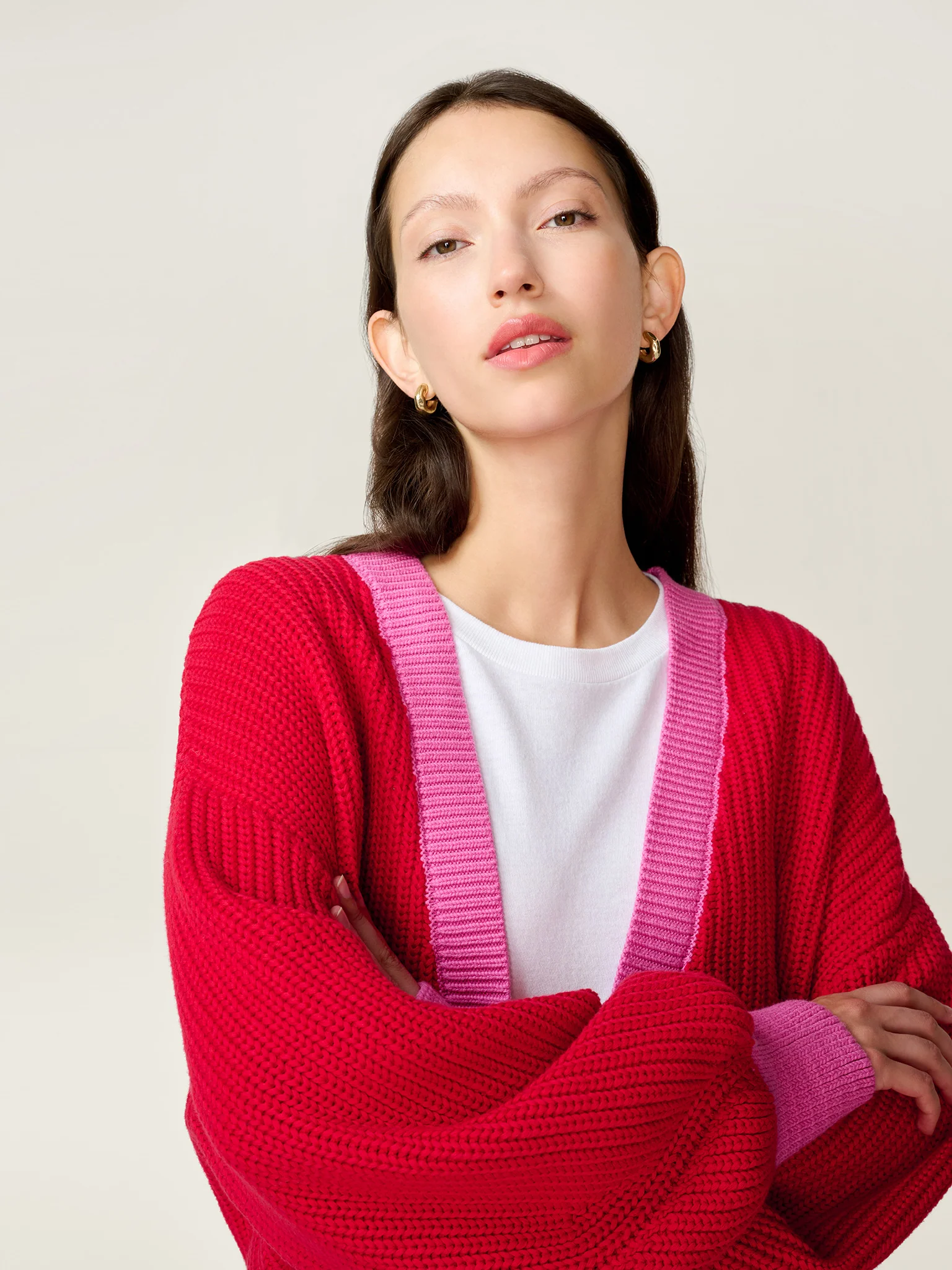 Hopper Cardigan in Red - Image 5