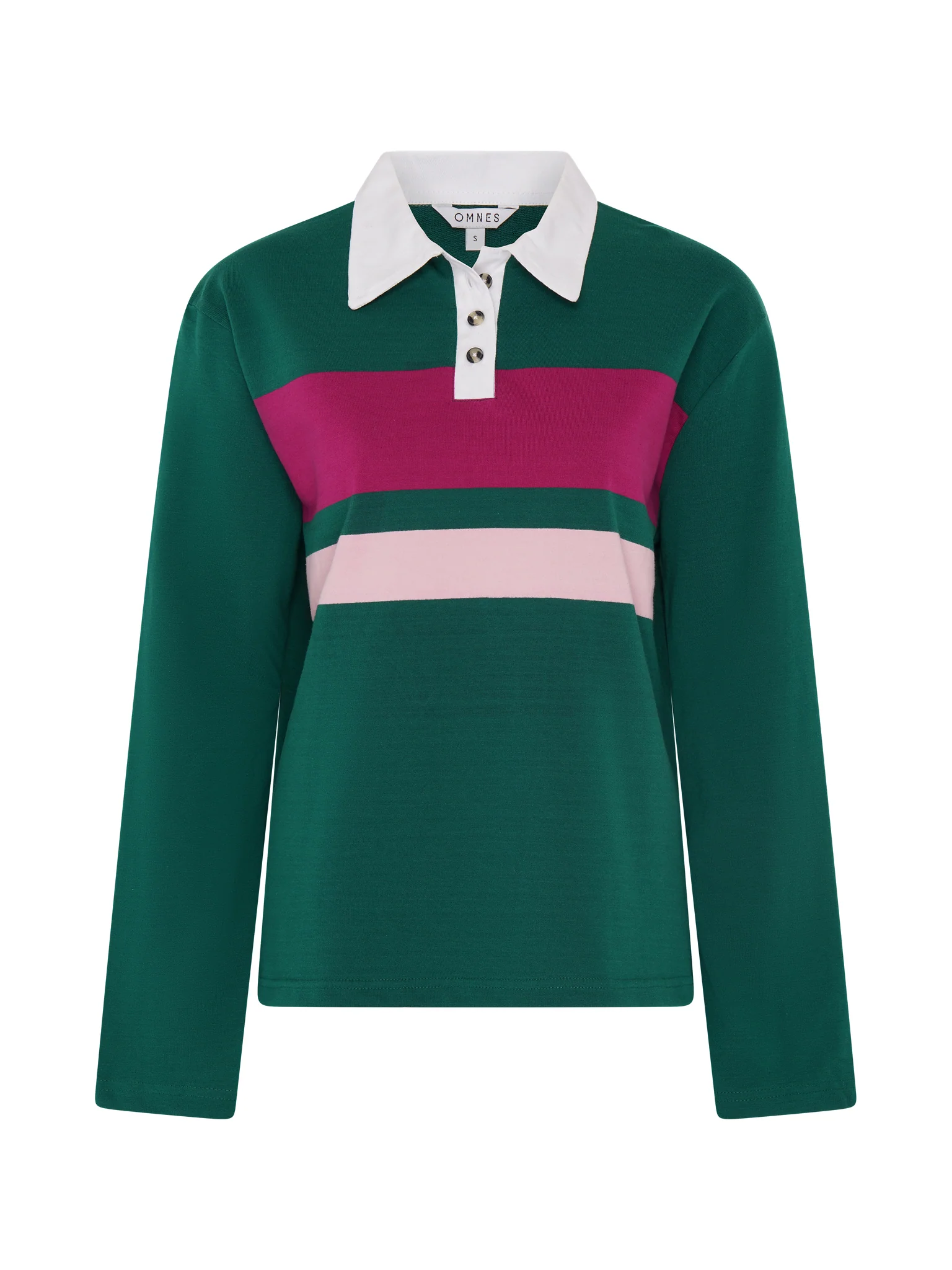 Hugo Rugby Shirt in Green and Pink - Image 5
