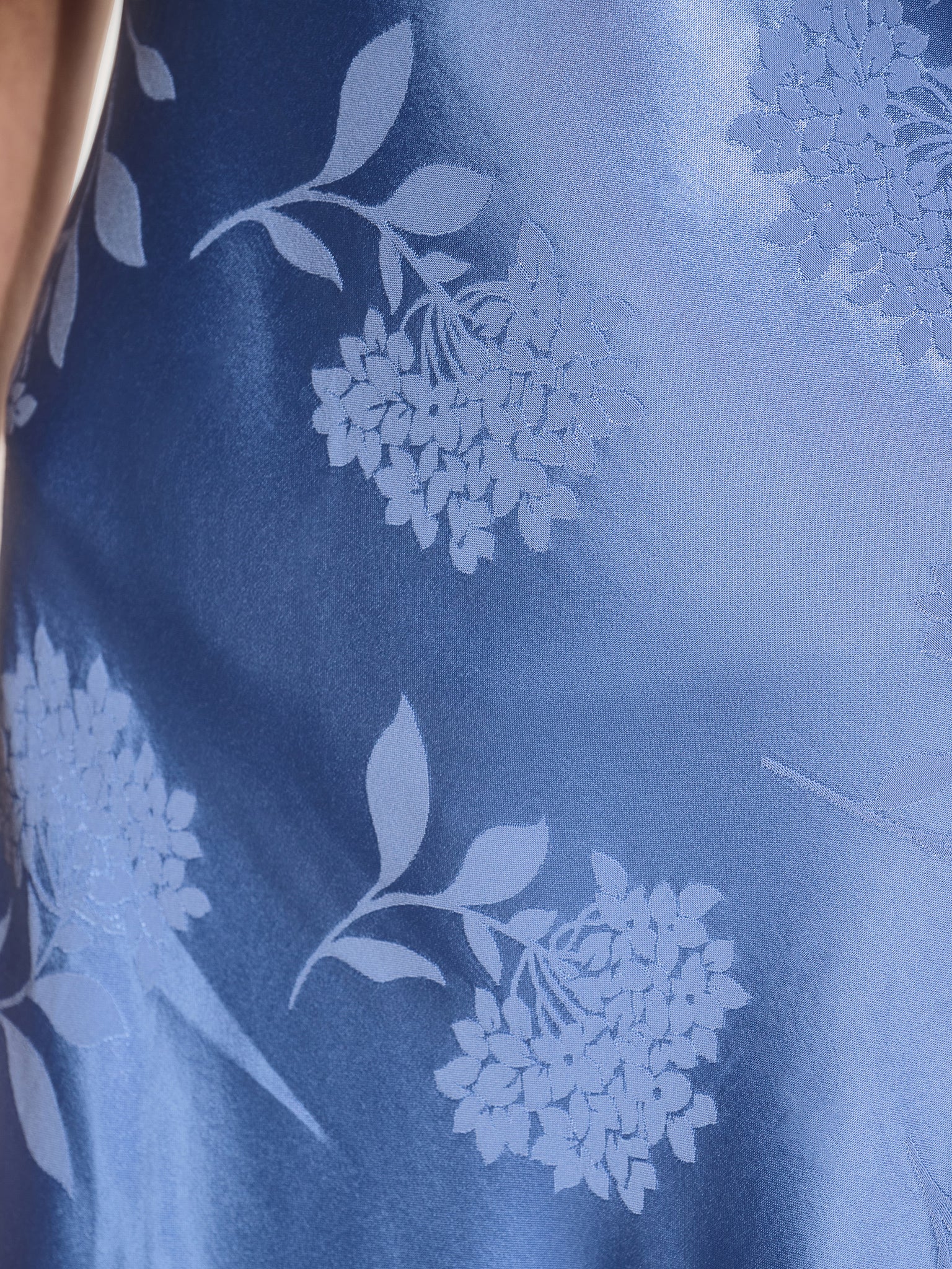 Iris Jacquard Dress in Blue - Image 5