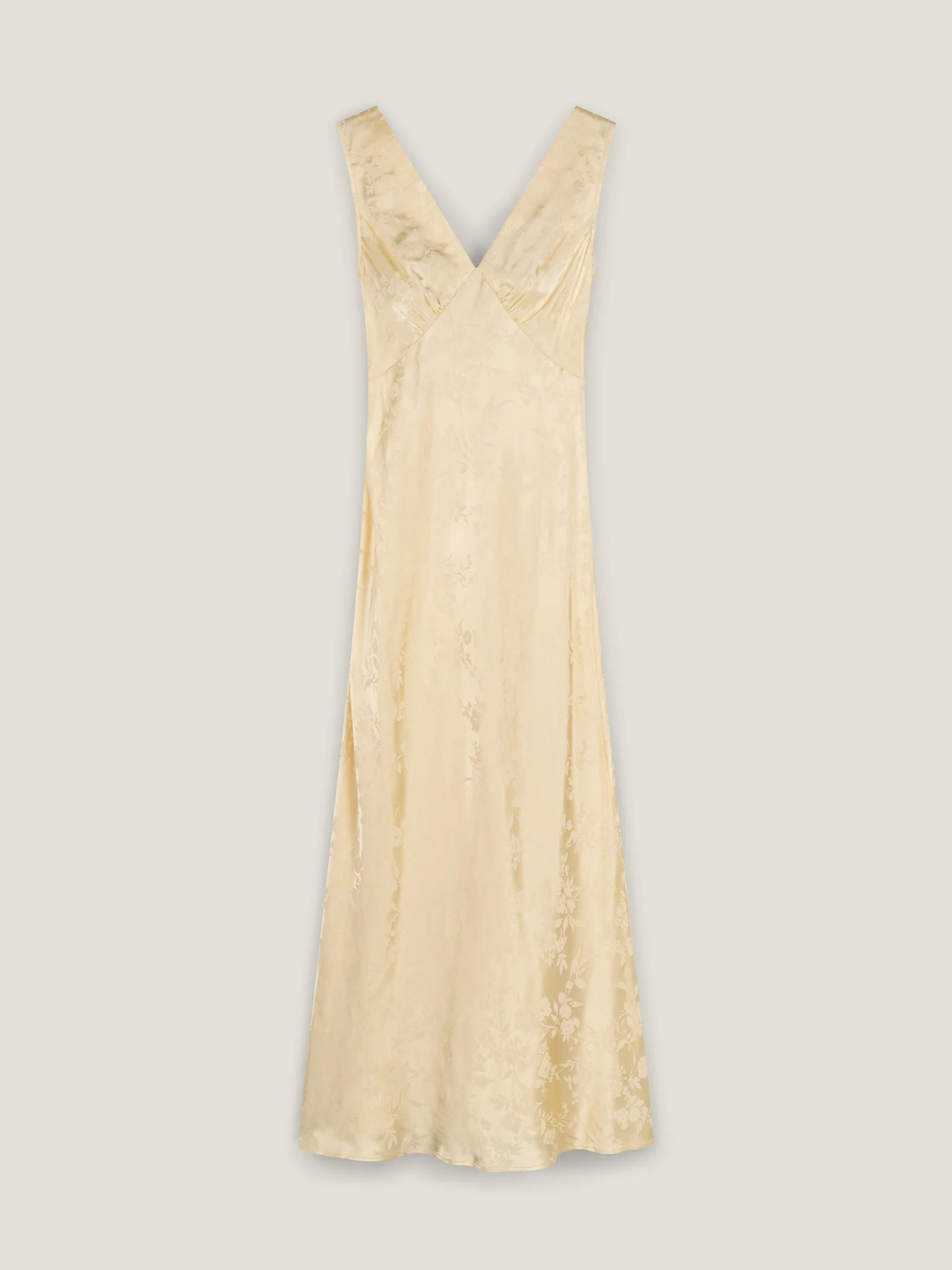 Iris Jacquard Dress in Double Cream - Image 7