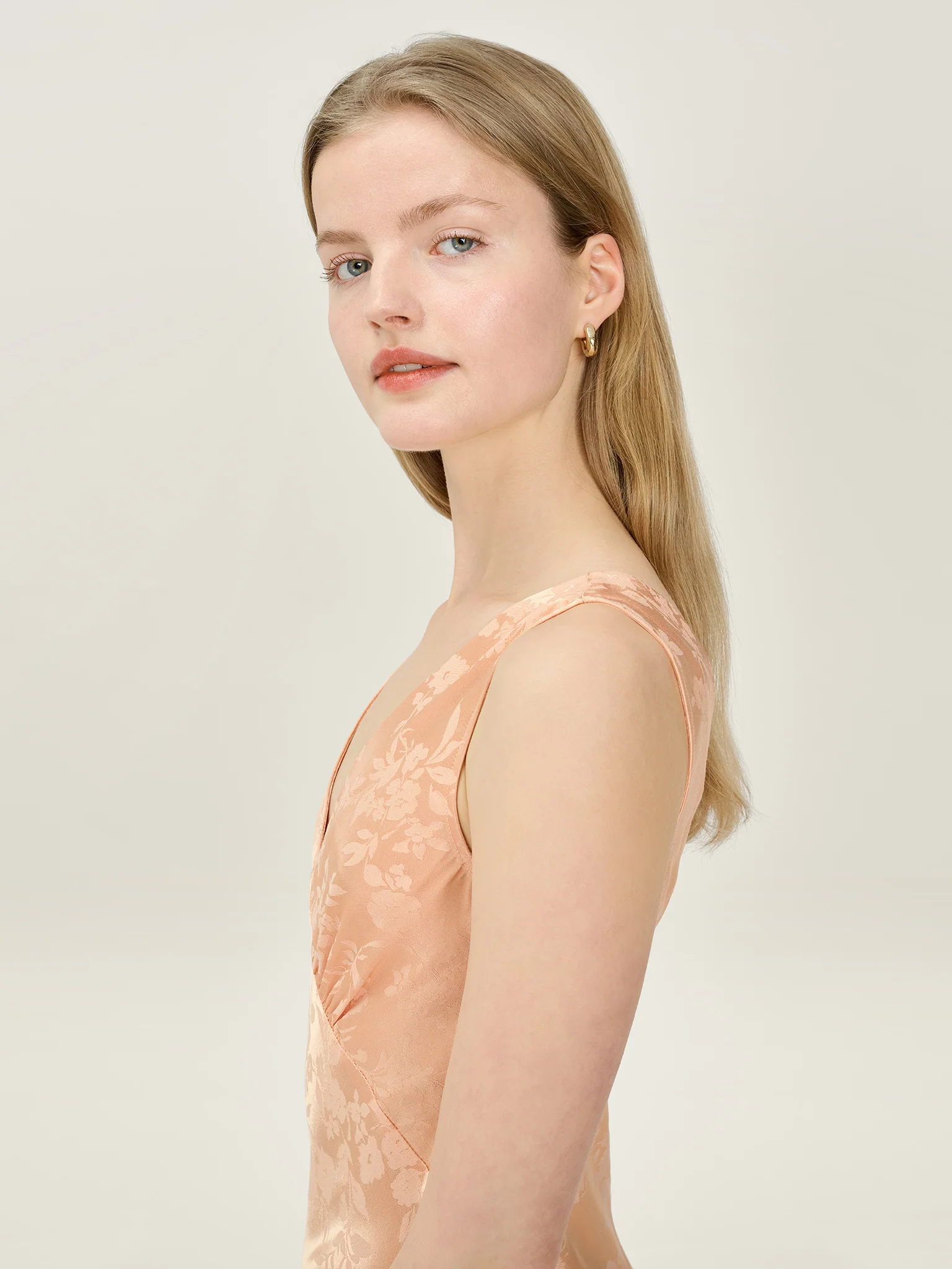 Iris Jacquard Dress in Prairie Sunset - Image 4