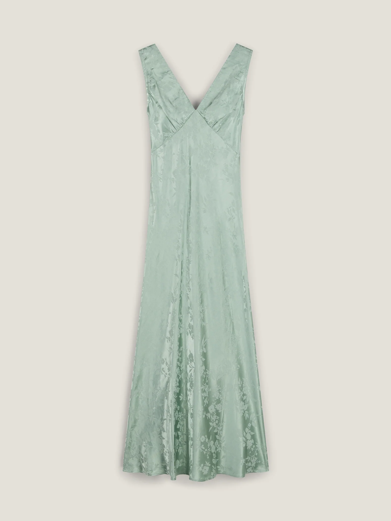 Iris Jacquard Dress in Sage - Image 7