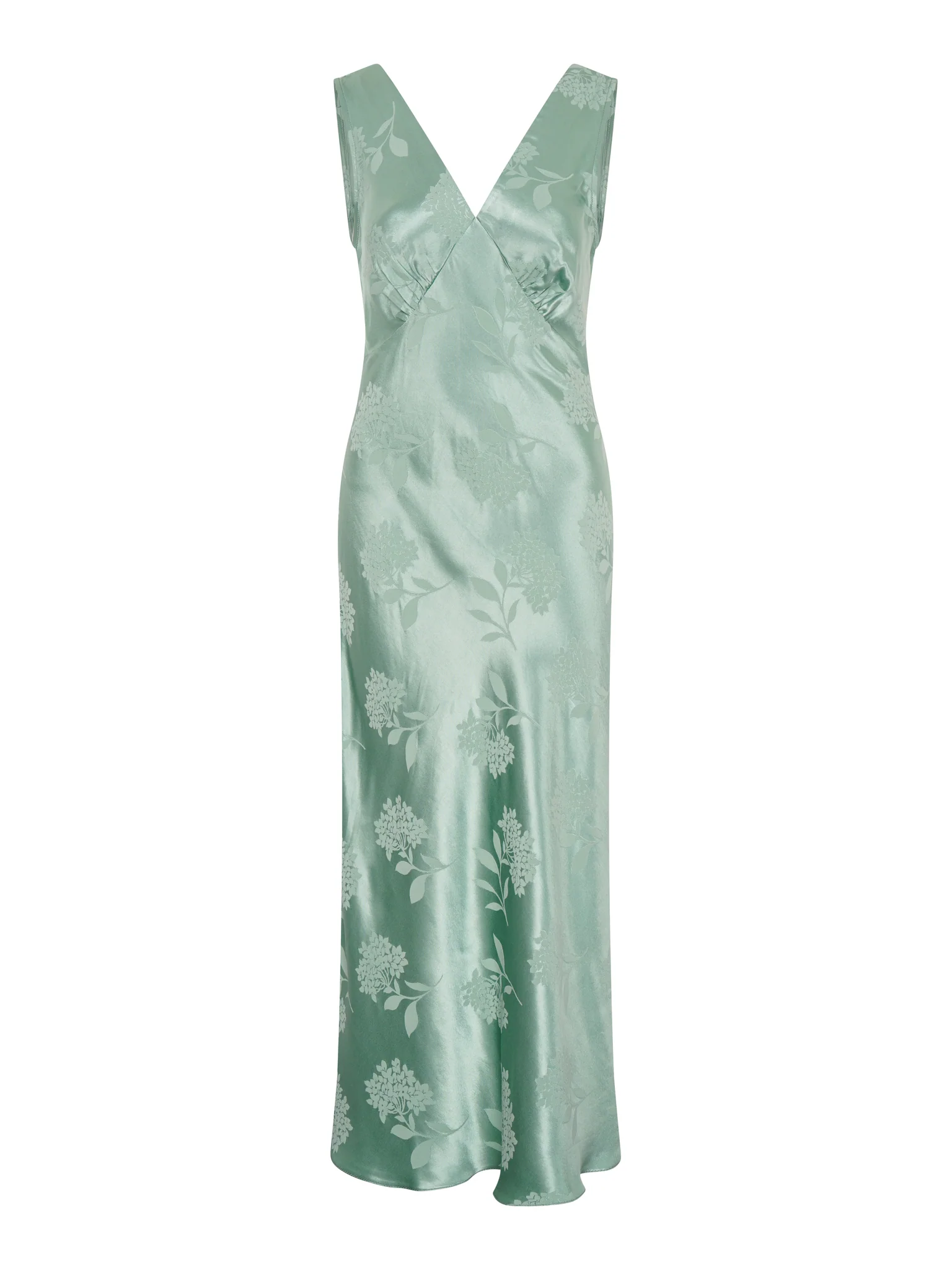 Iris Jacquard Dress in Sage - Image 6