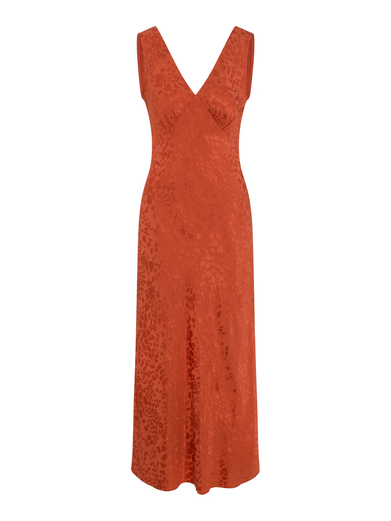Iris Maxi Dress in Brick Orange - Image 5