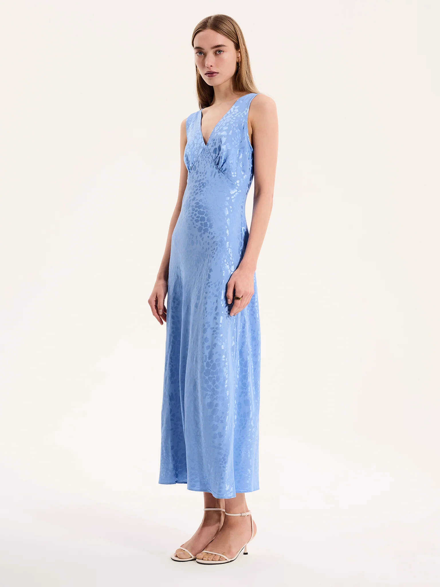Iris Maxi Dress in Light Blue - Image 3