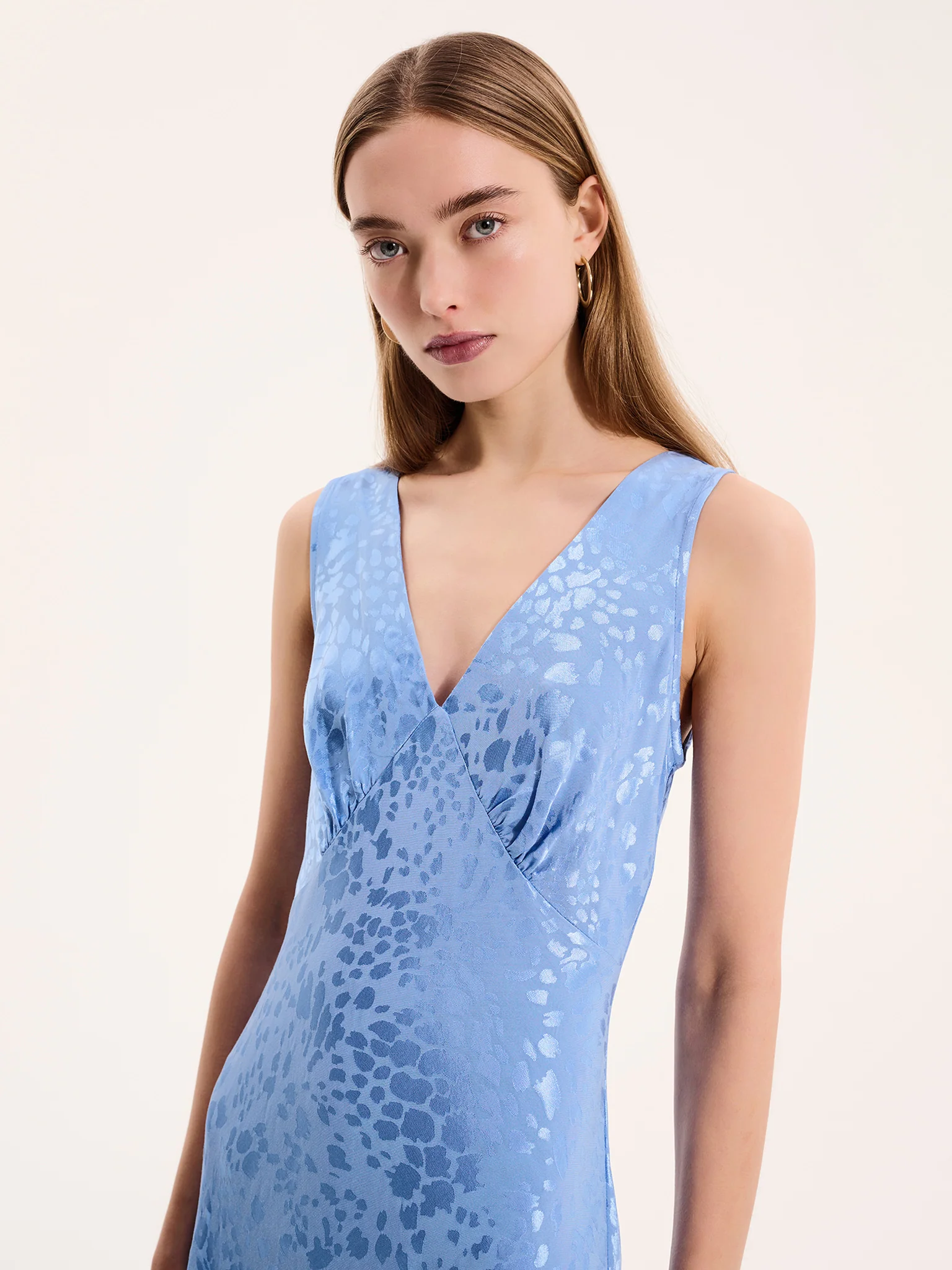 Iris Maxi Dress in Light Blue - Image 4