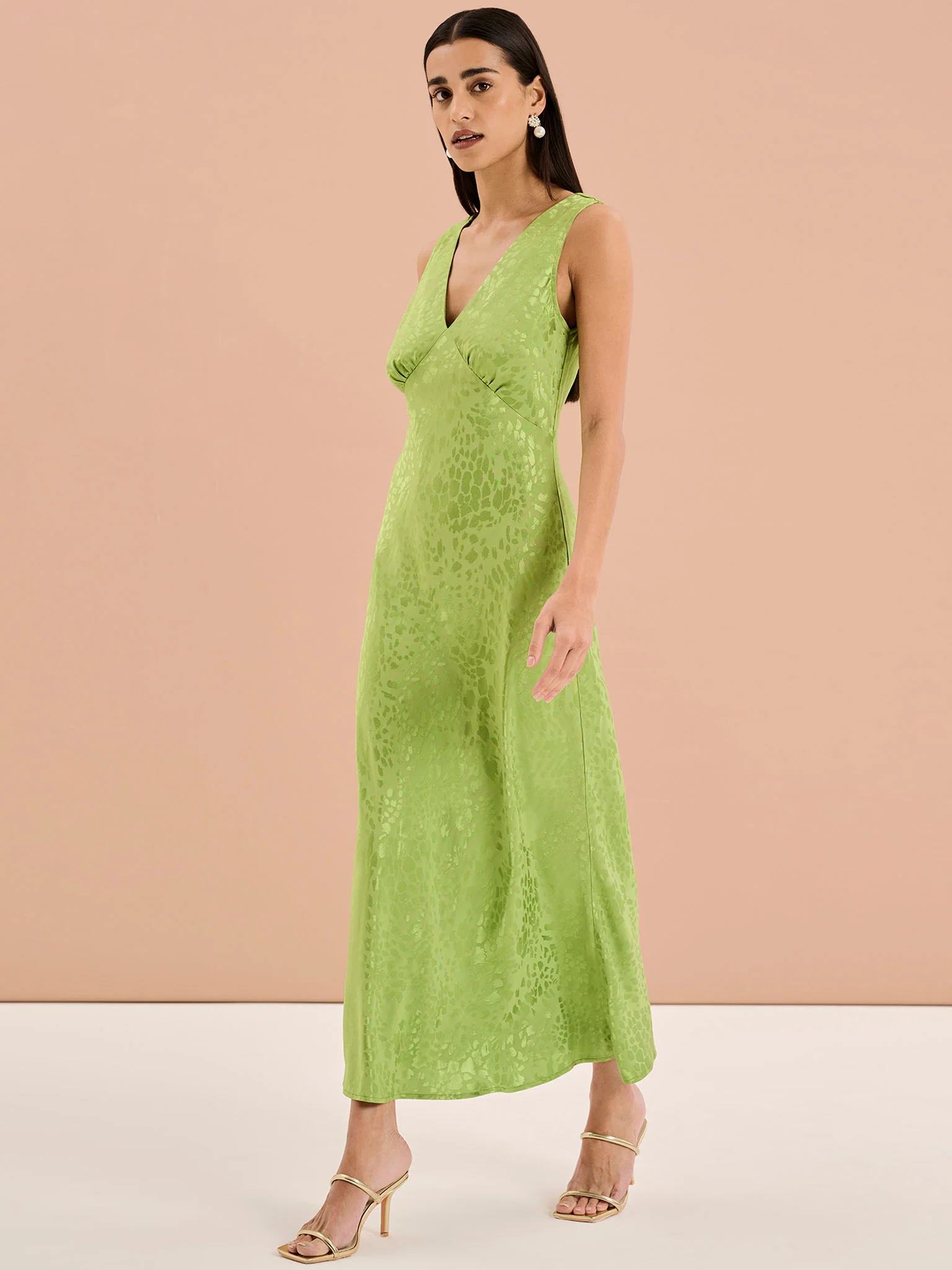 Iris Maxi Dress in Sage - Image 3