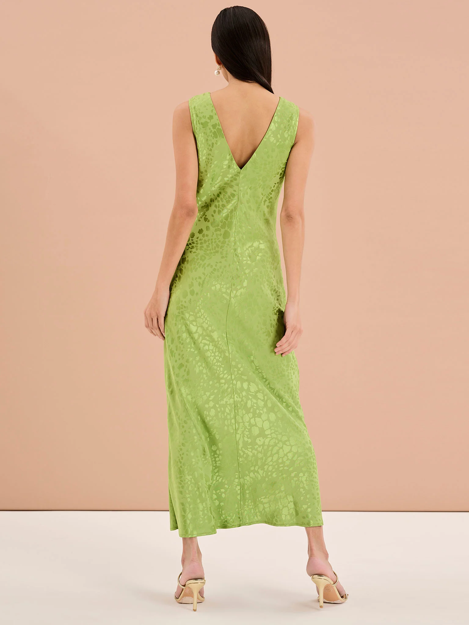 Iris Maxi Dress in Sage - Image 4