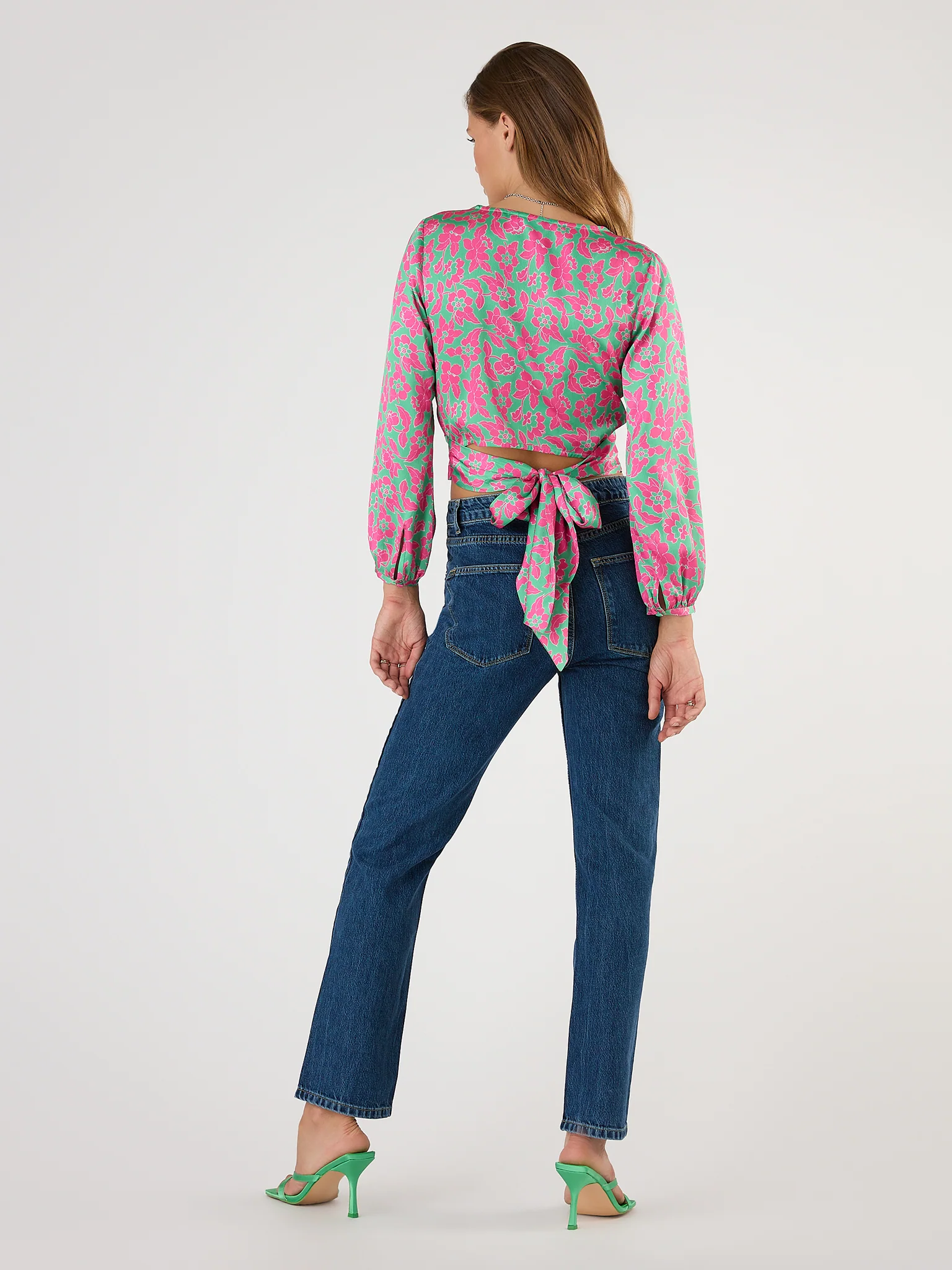 Jaliya Blouse in Pink Floral - Image 2