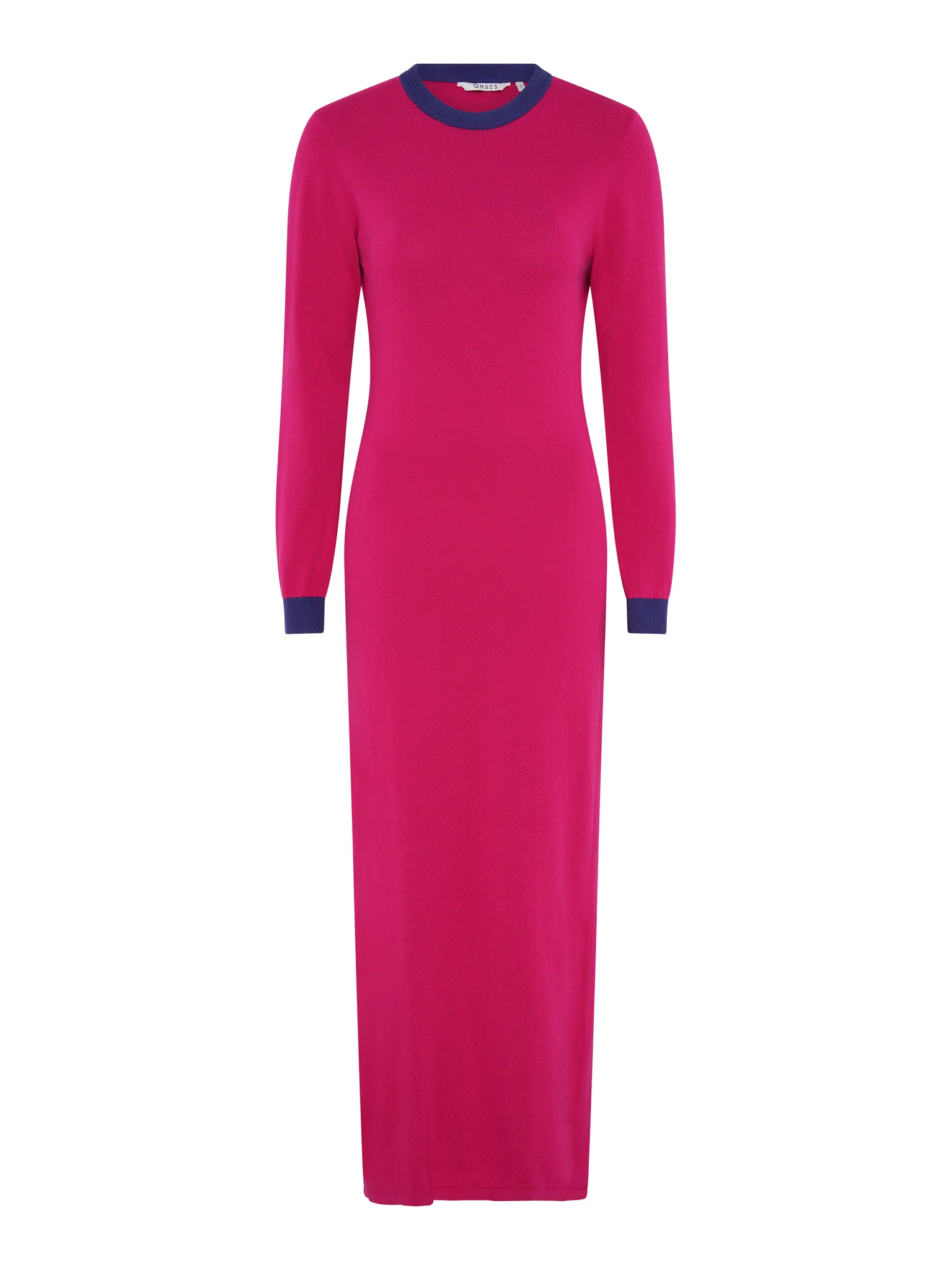 Janelle Colour Block Dress in Magenta - Image 5
