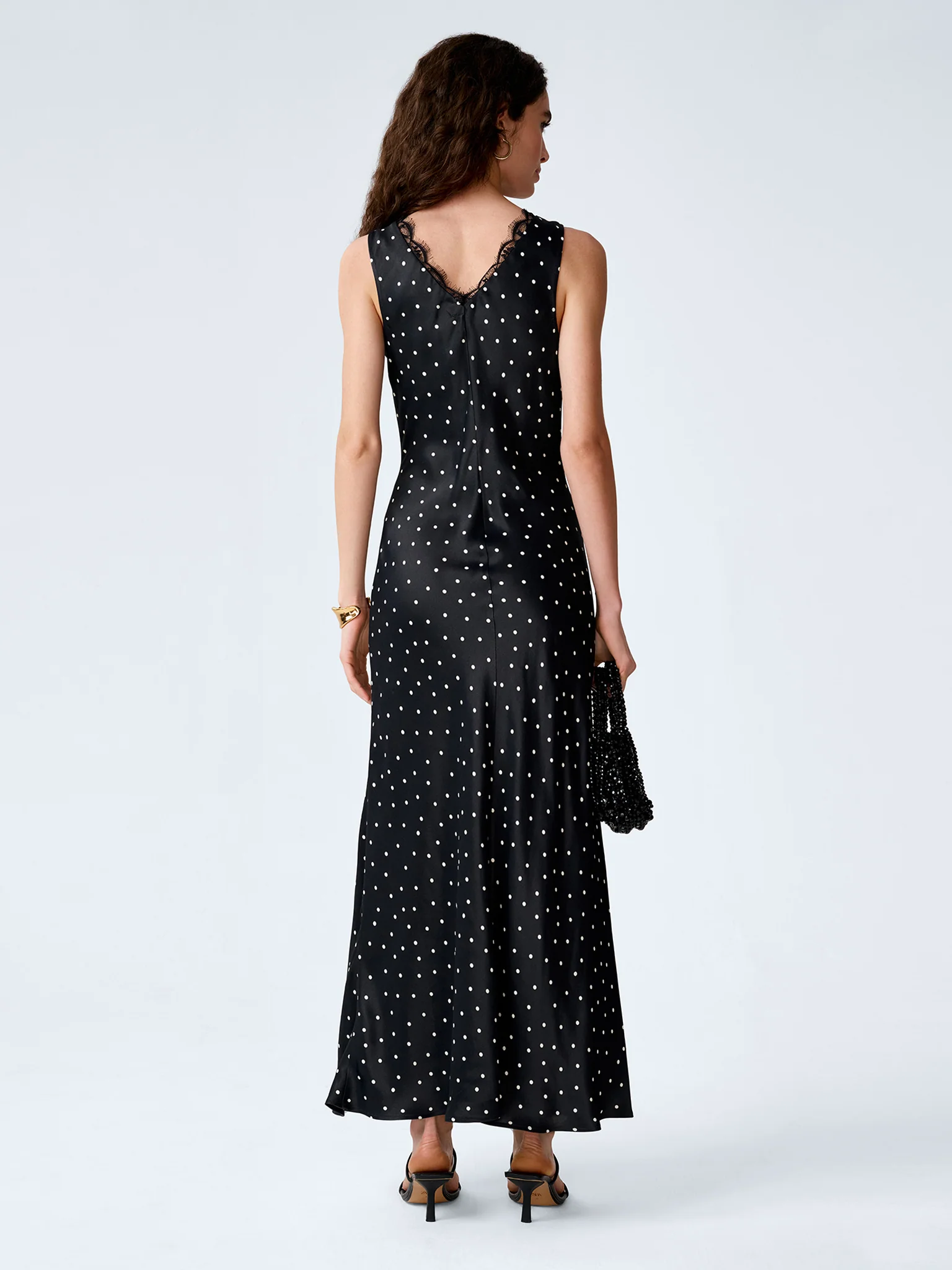 Jennifer Dress in Black Polka Dot - Image 2