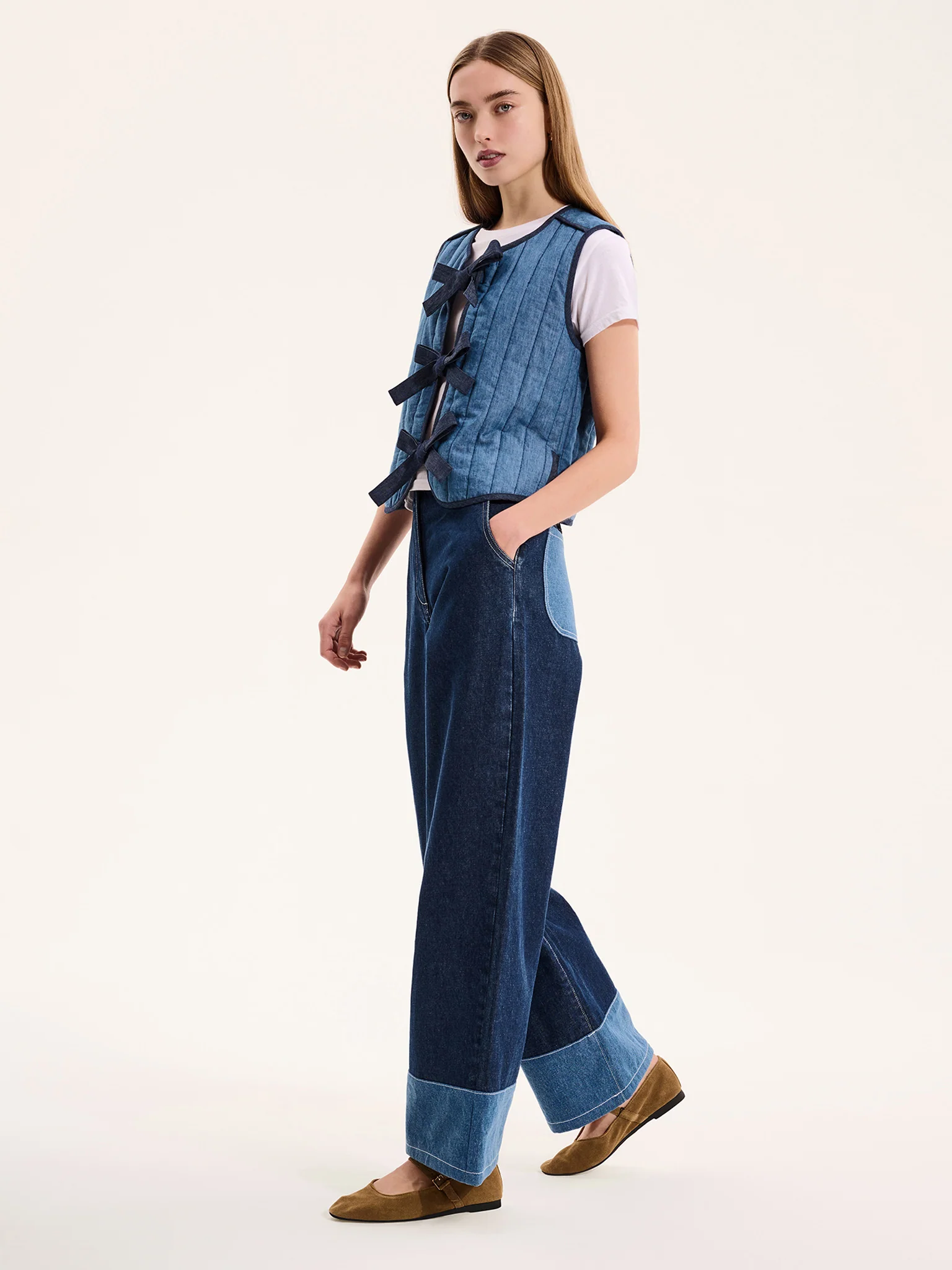 Jojo Gilet in Blue - Image 2