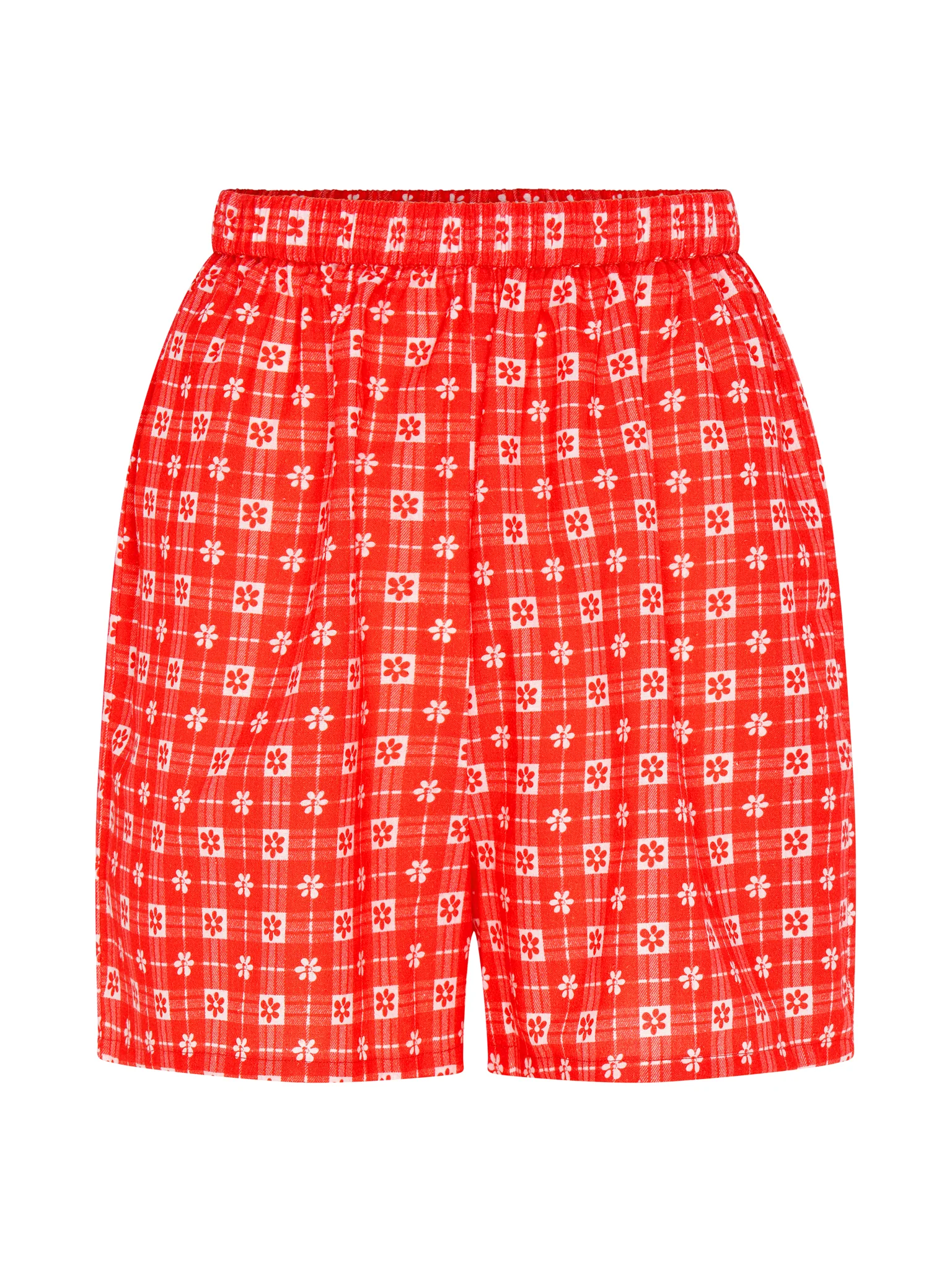 Joshua Gingham Floral Shorts - Image 6