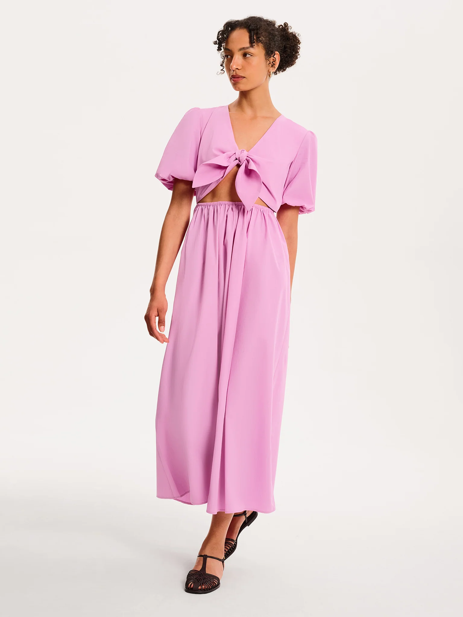 Joy Midi Dress in Lilac - Image 2