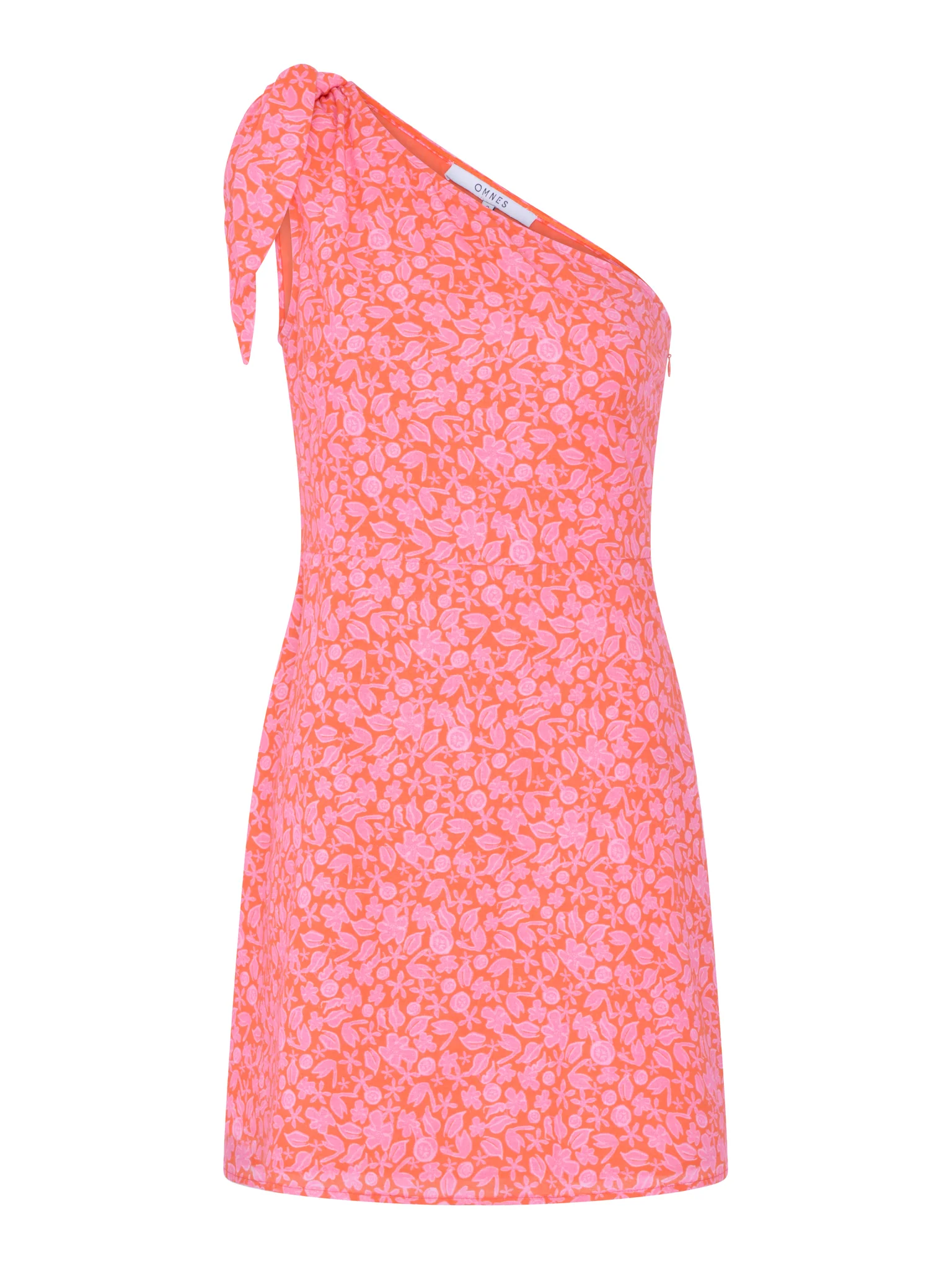 Kailani One Shoulder Mini Dress in Floral Print - Image 4