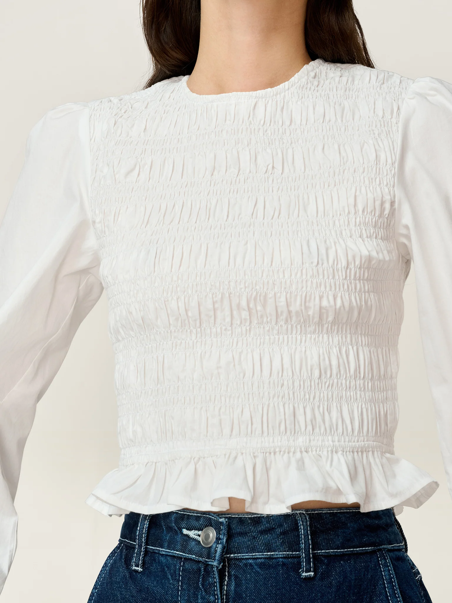 Kaloppe Top in White - Image 5