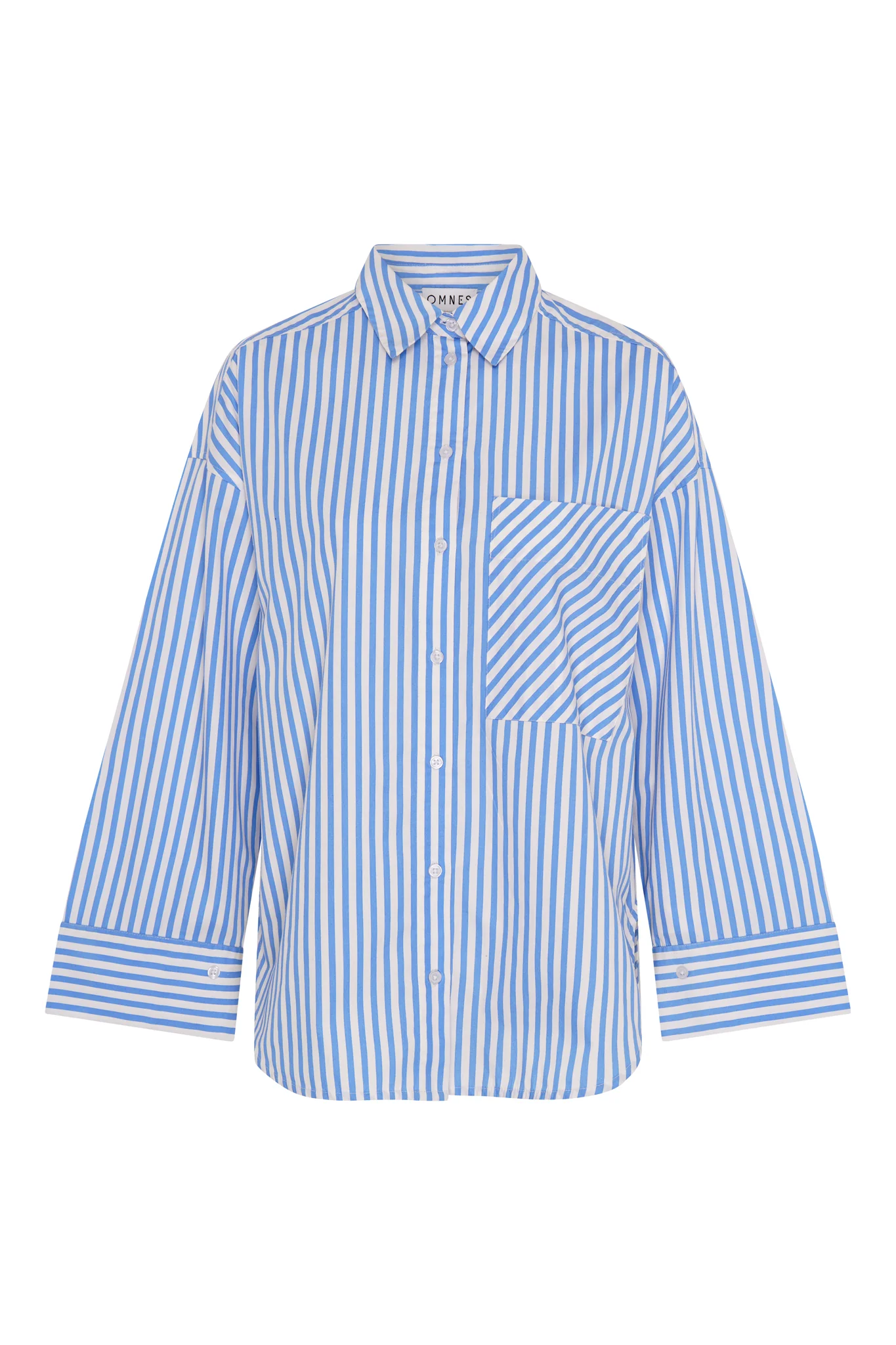 Kenda Stripe Shirt in Blue and White - Image 5