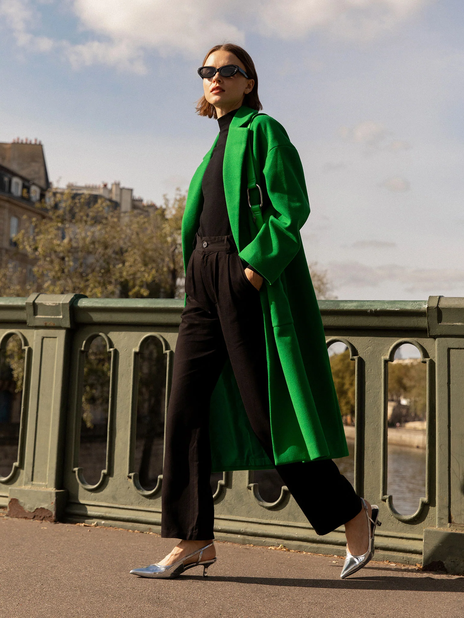 Leighton Coat in Green - Image 2