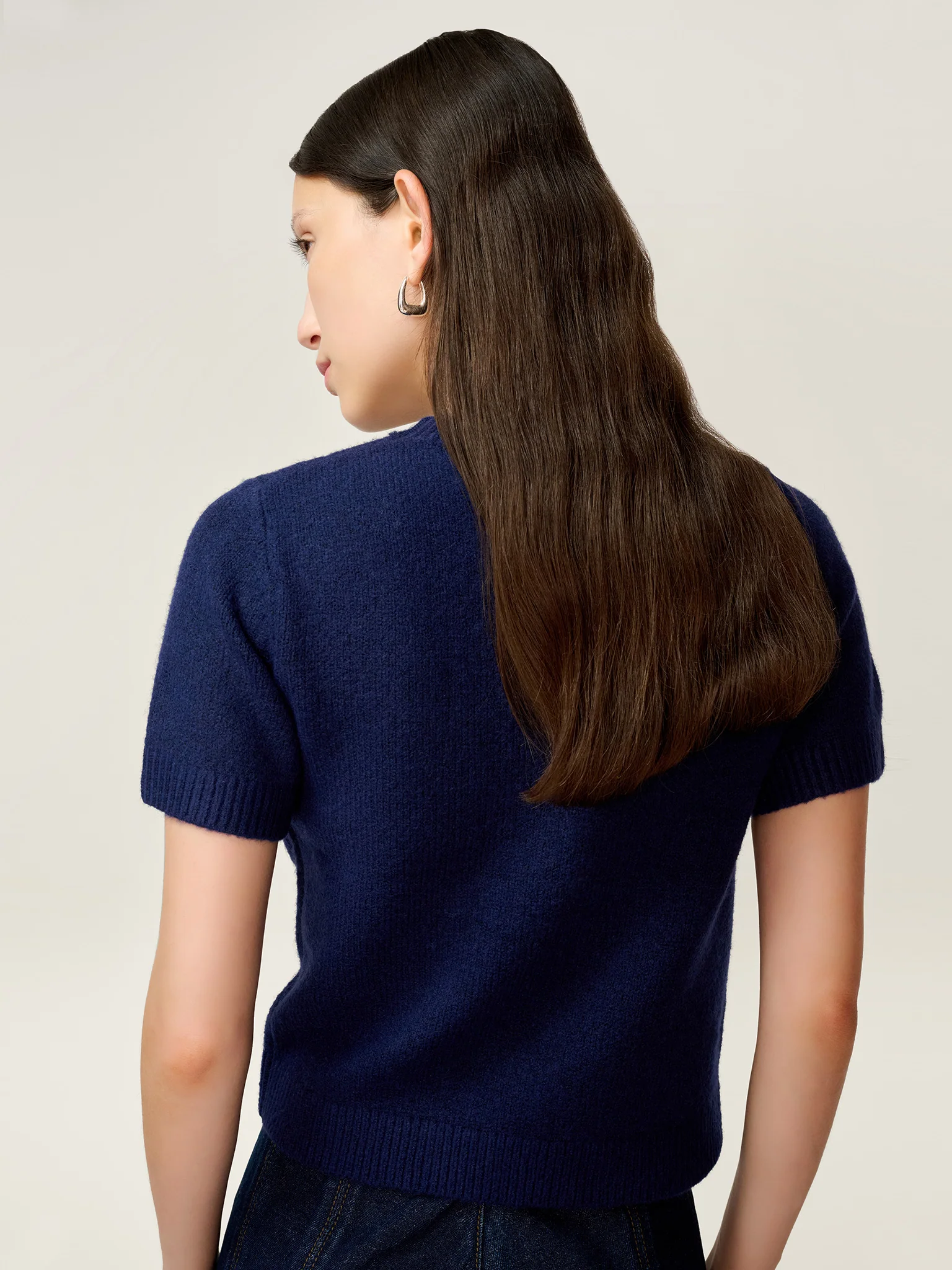 Lexi Bow Top in Navy - Image 6