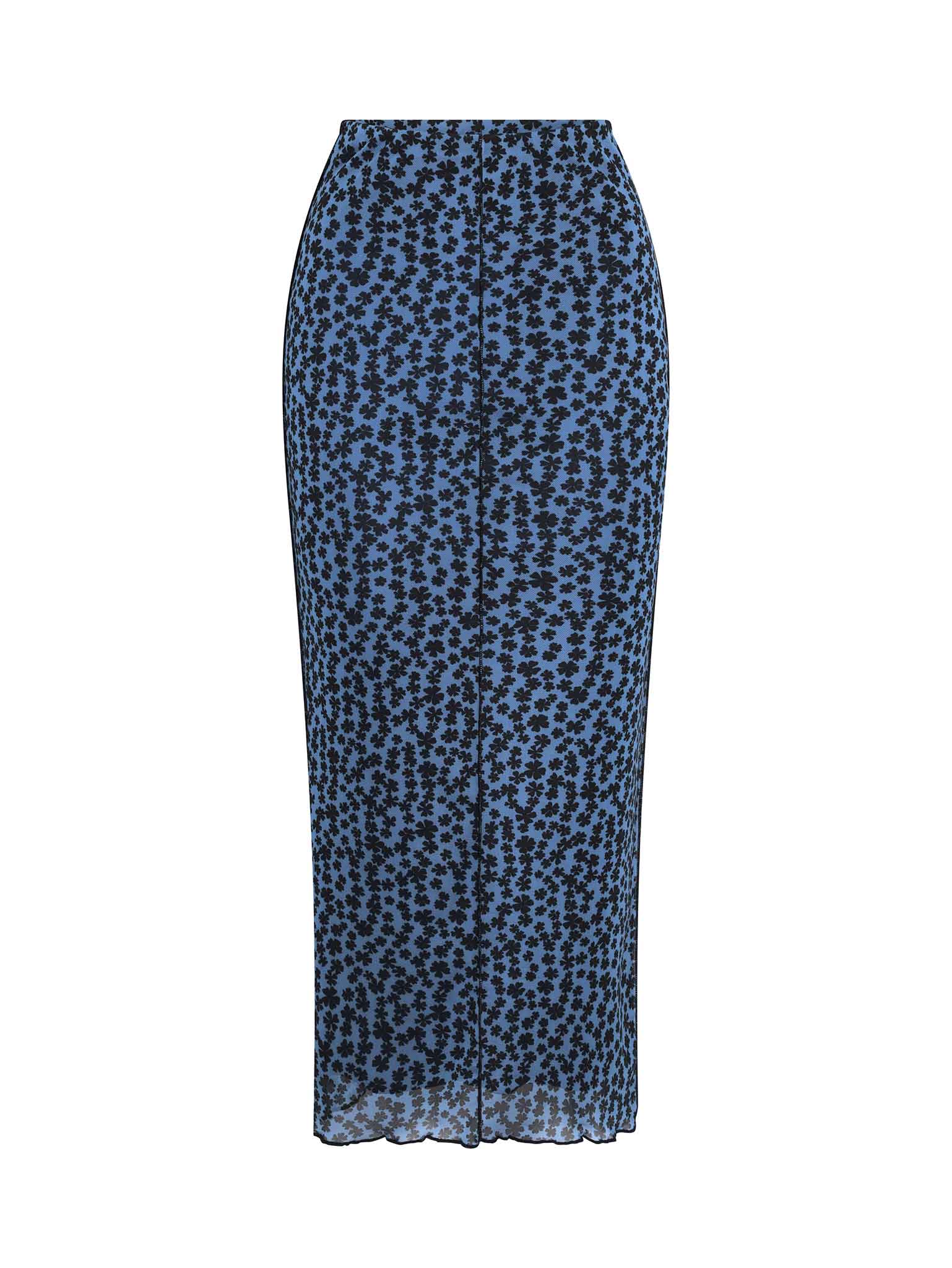 Liza Mesh Skirt in Blue - Image 4