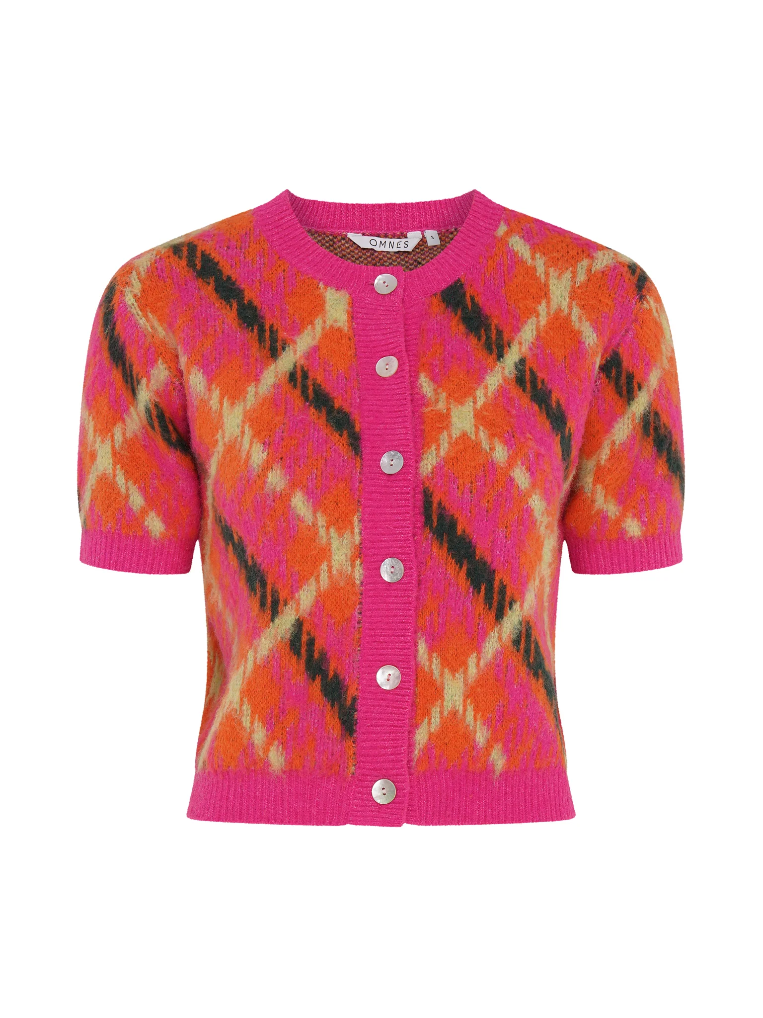 Lulu Check Top in Orange - Image 5
