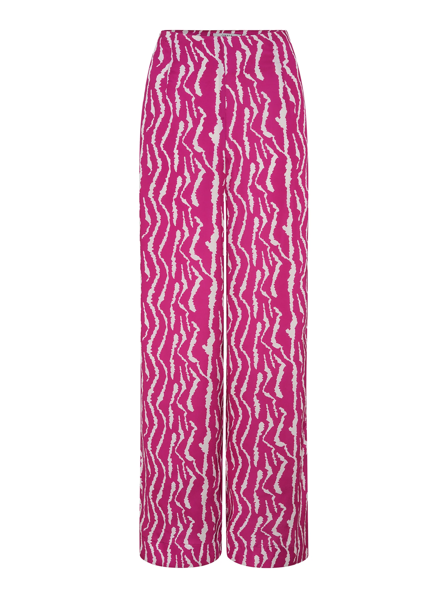 Lynx Satin Wide Leg Print Trouser - Image 4