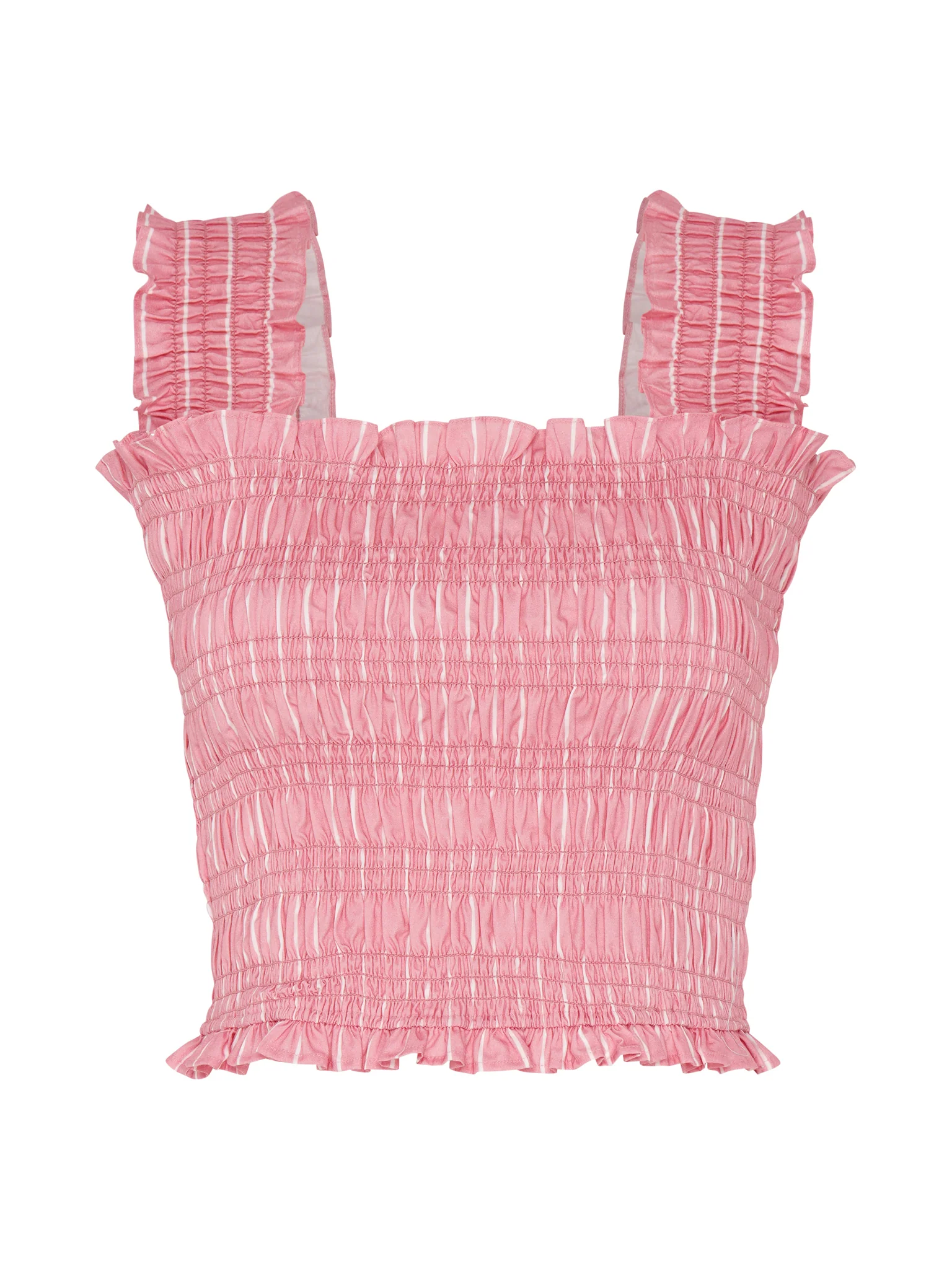 Macy Top in Pink and White Stripe - Image 5