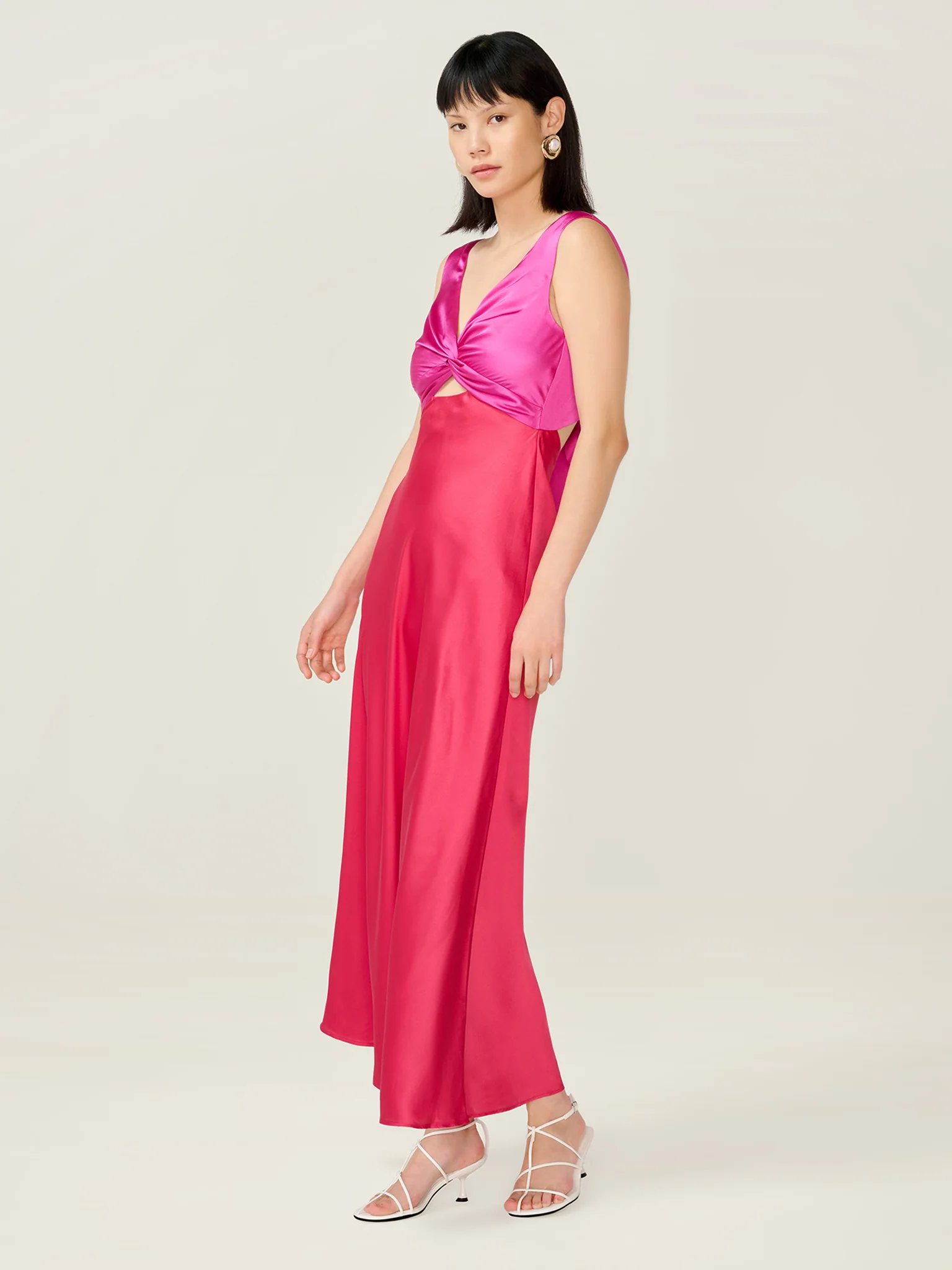Maggy Dress in Pink and Red - Image 3