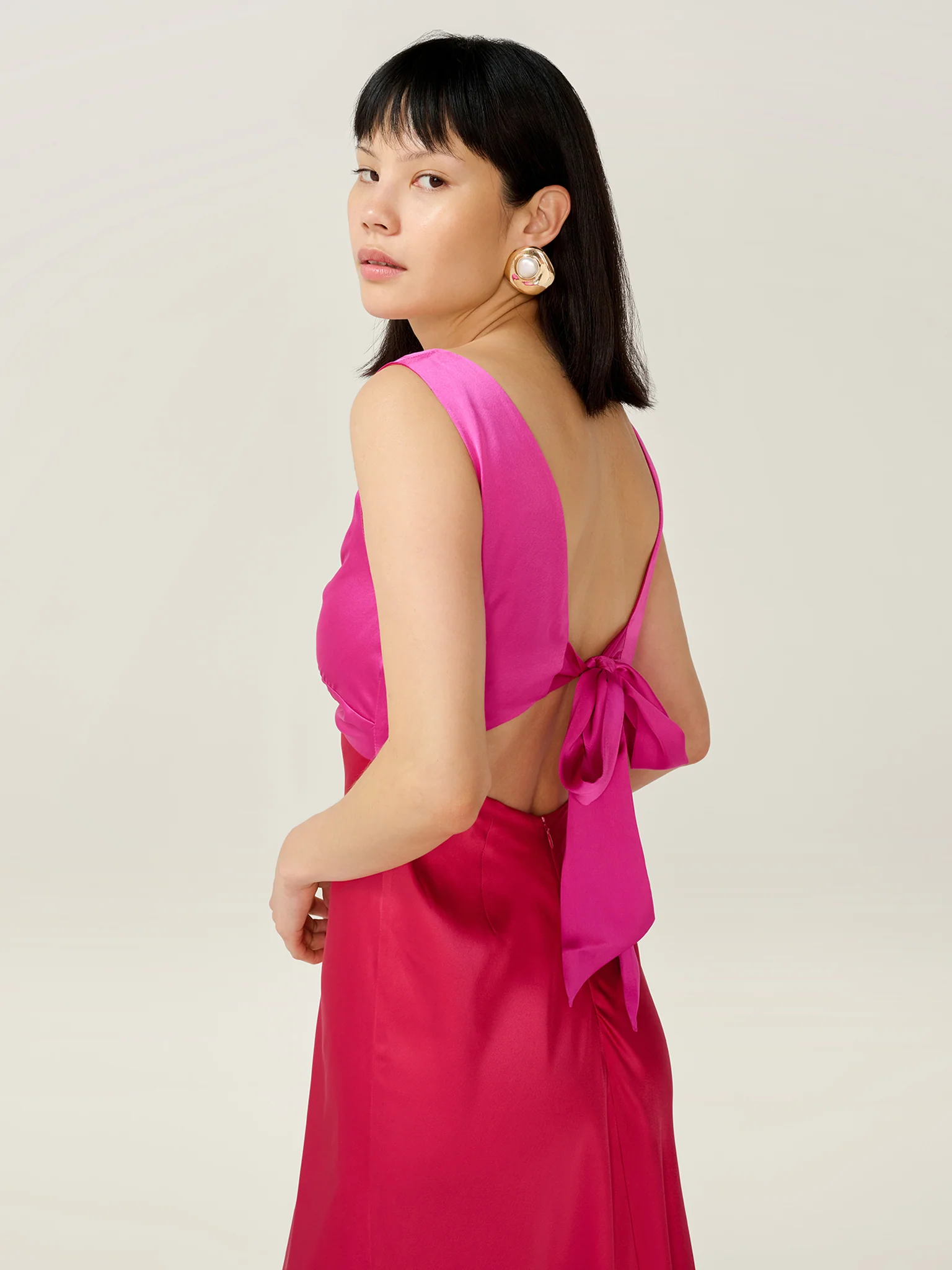 Maggy Dress in Pink and Red - Image 5