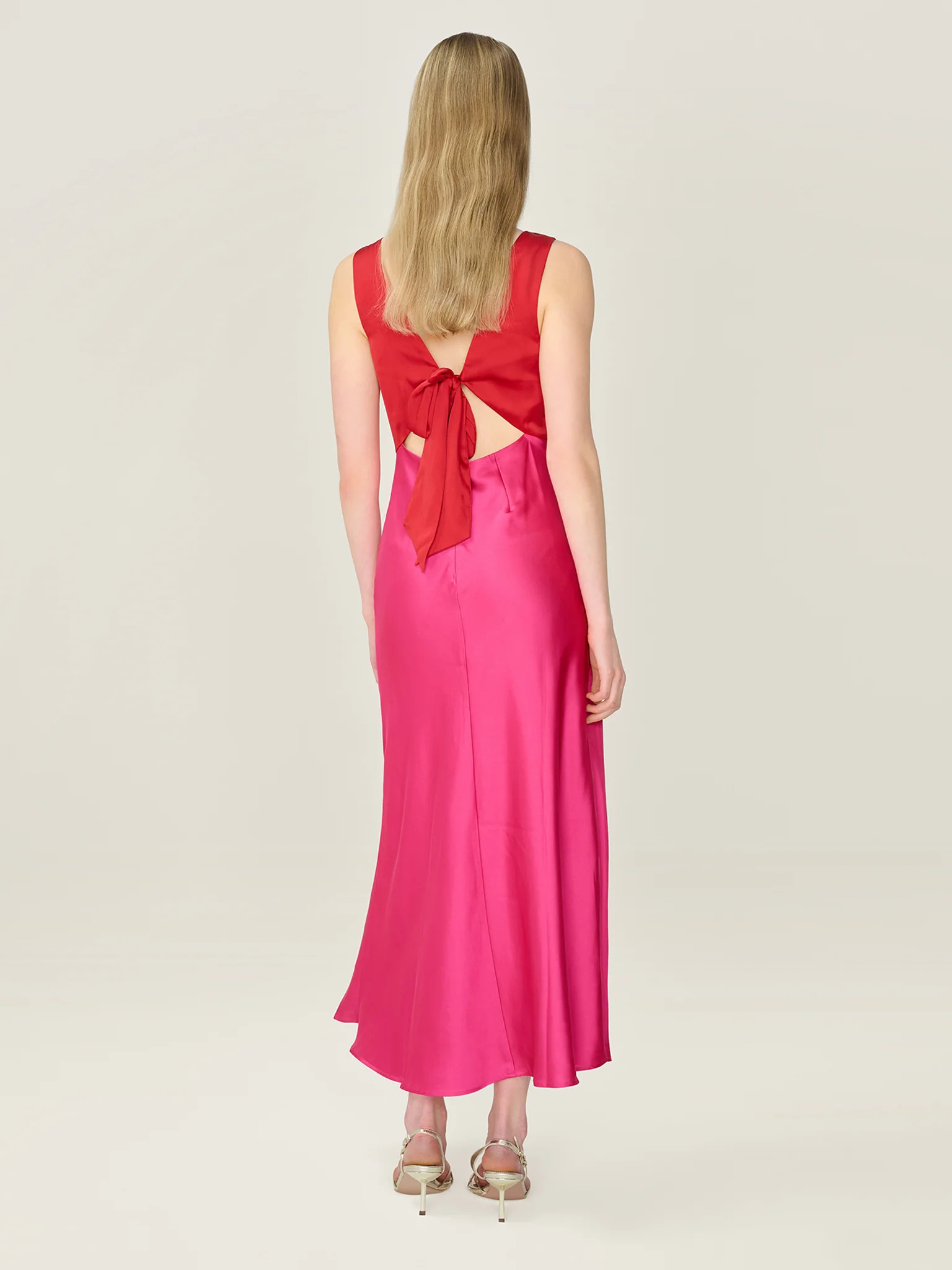 Maggy Dress in Raspberry and Barbados Cherry - Image 5
