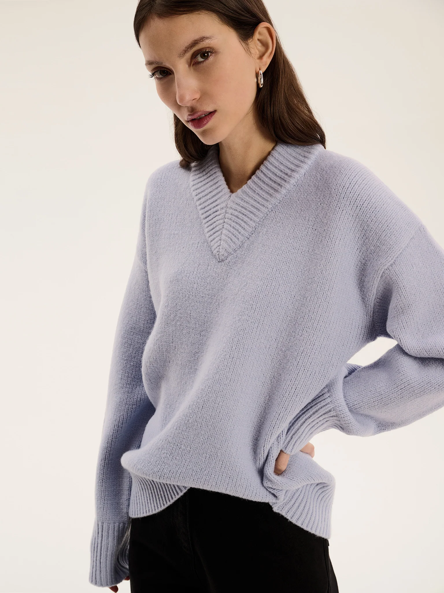 Mandarin Jumper in Light Blue - Image 4