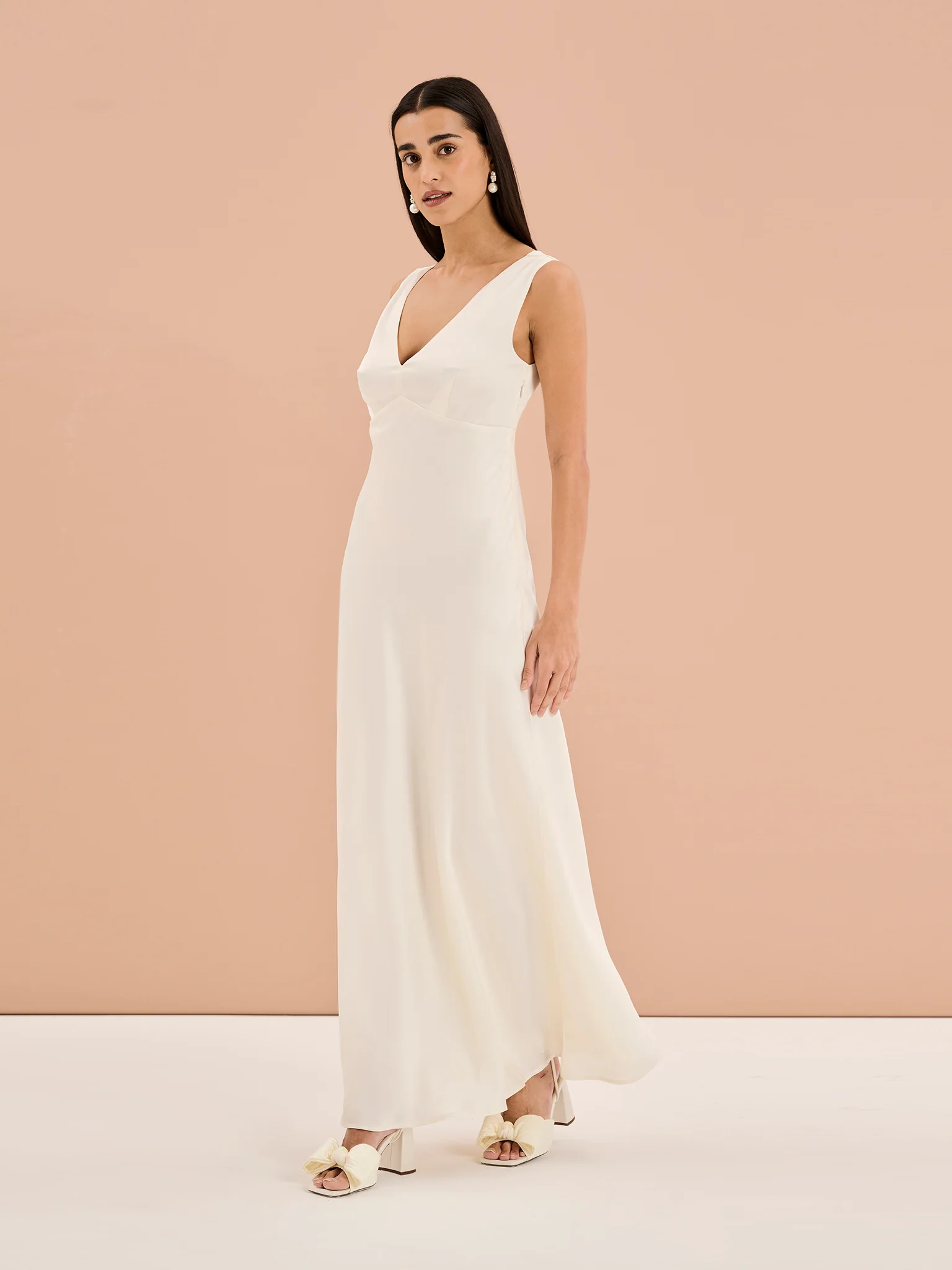 Marilyn Dress in Ivory - Image 2