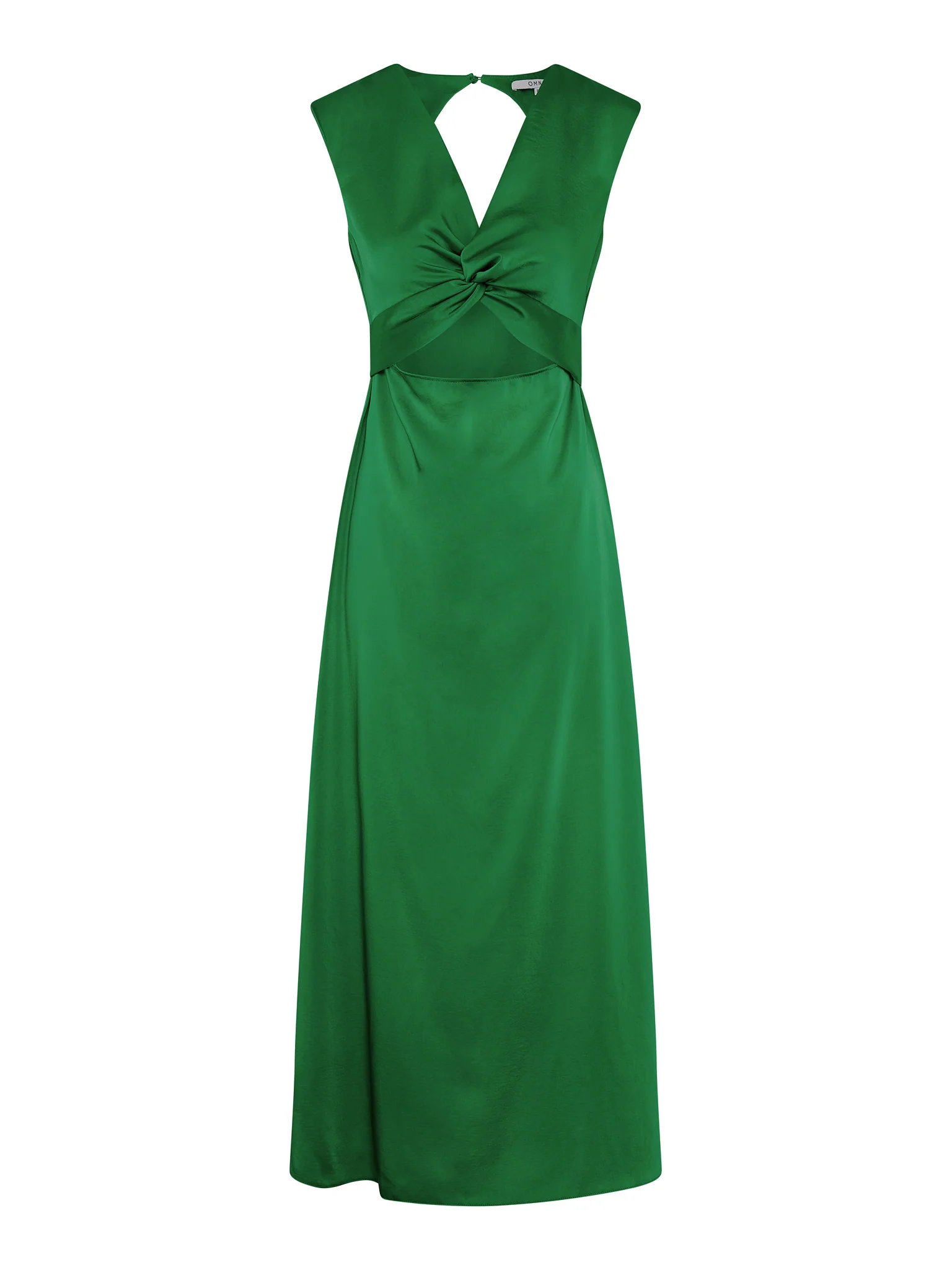 Marin Twist Front Dress in Emerald Green - Image 6