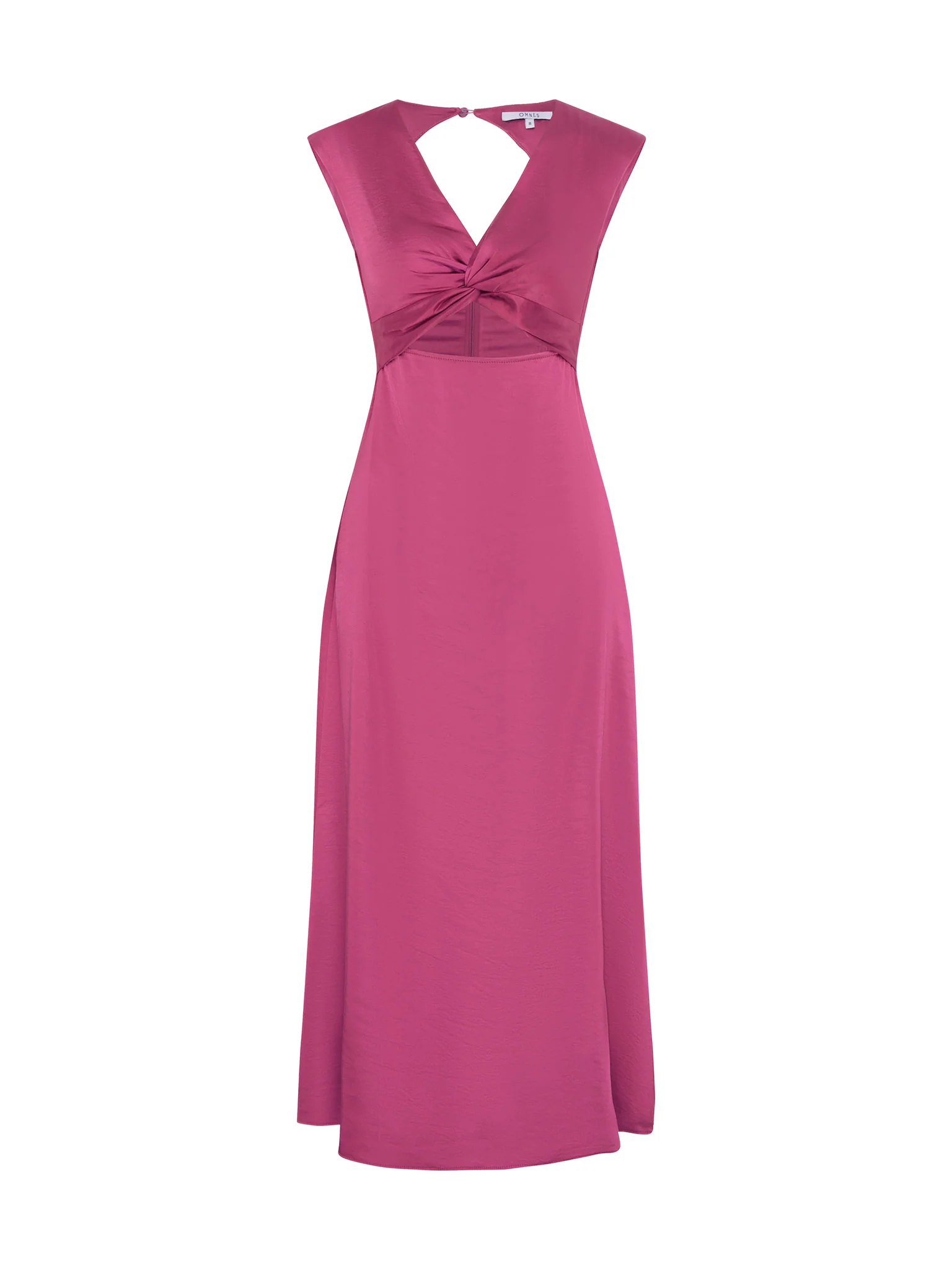 Marin Twist Front Dress in Magenta - Image 5