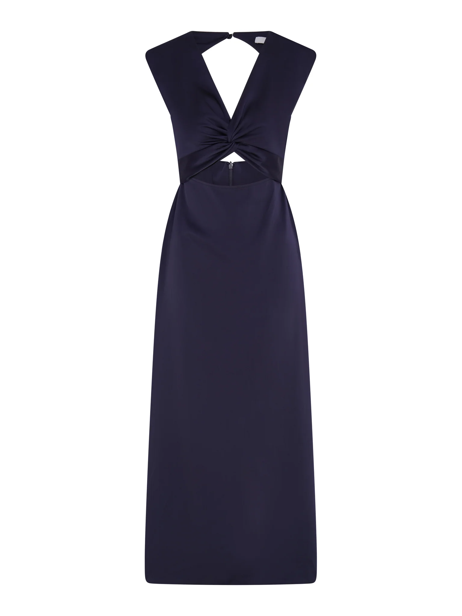 Marin Twist Front Dress in Navy - Image 5