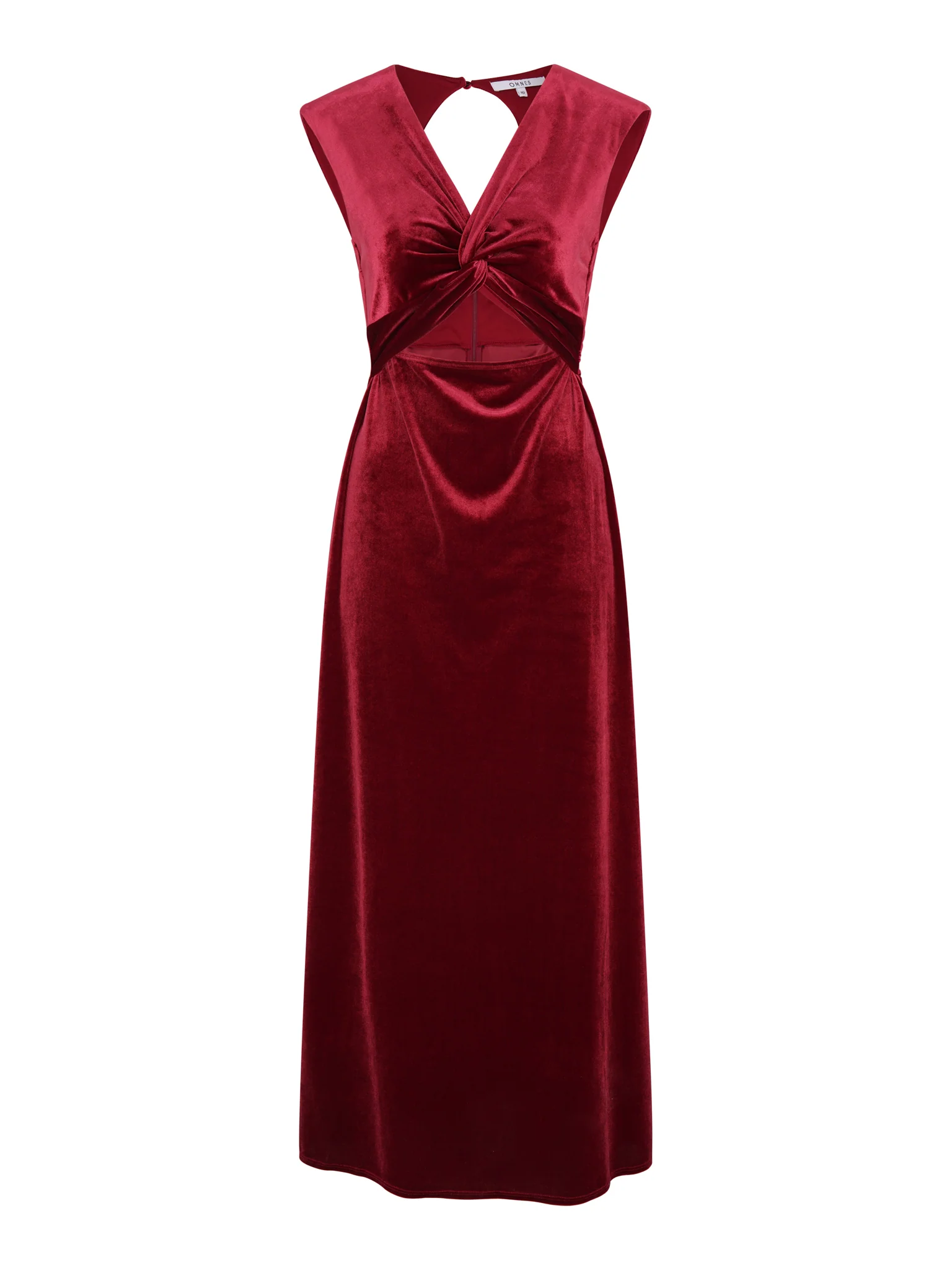 Marin Velvet Dress in Red - Image 5