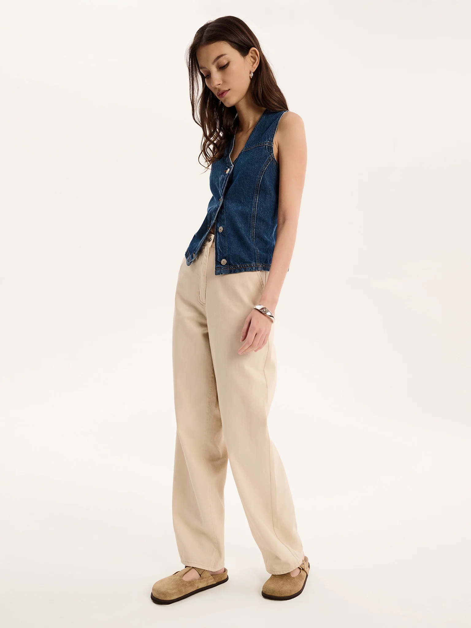 Marlo Jean in Ecru - Image 2
