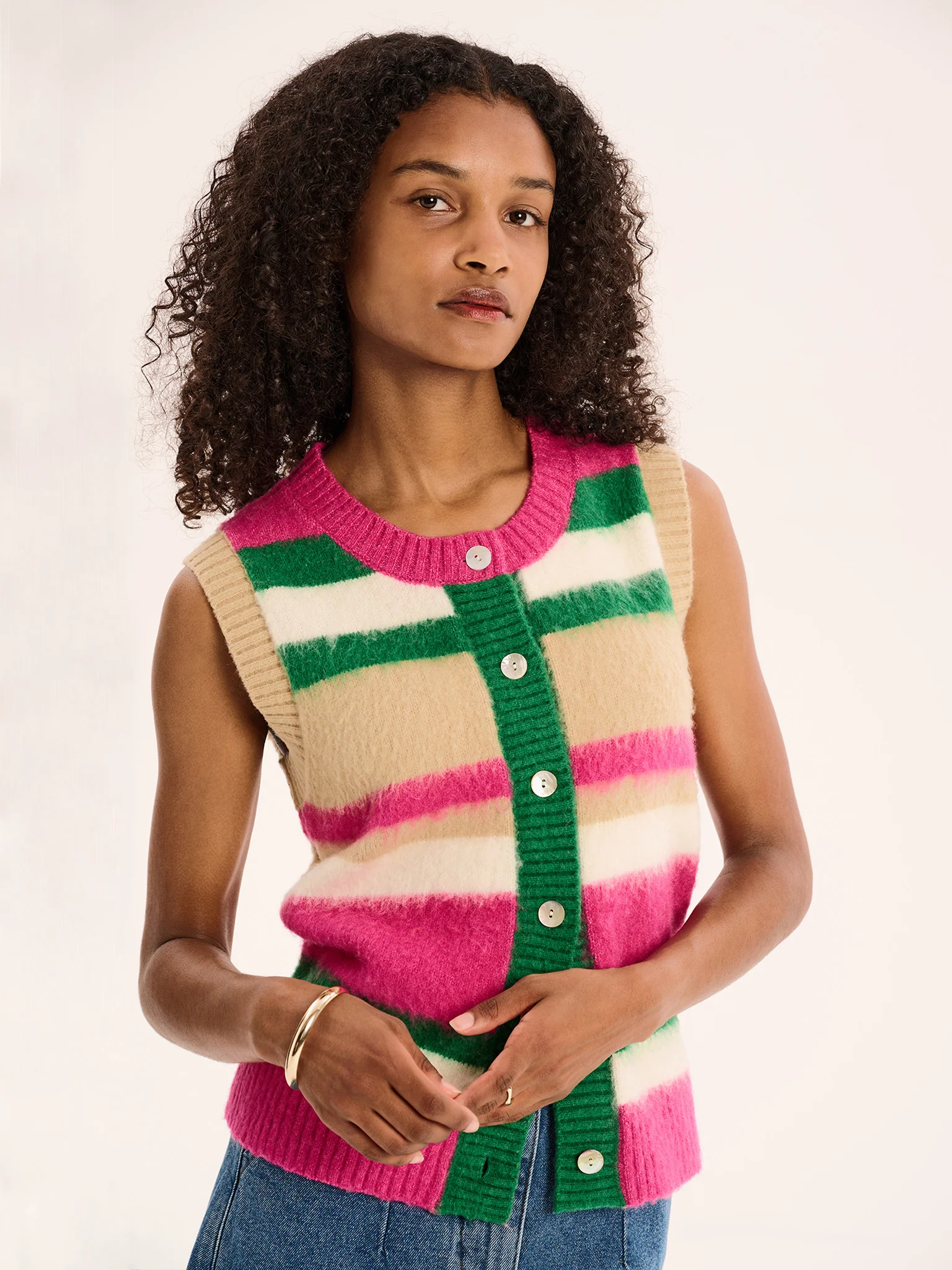 Matilda Multi Stripe Vest - Image 3