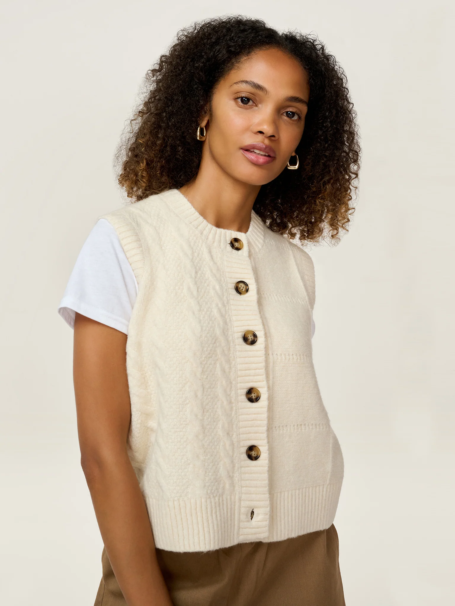 Matilda Vest in Cream - Image 4