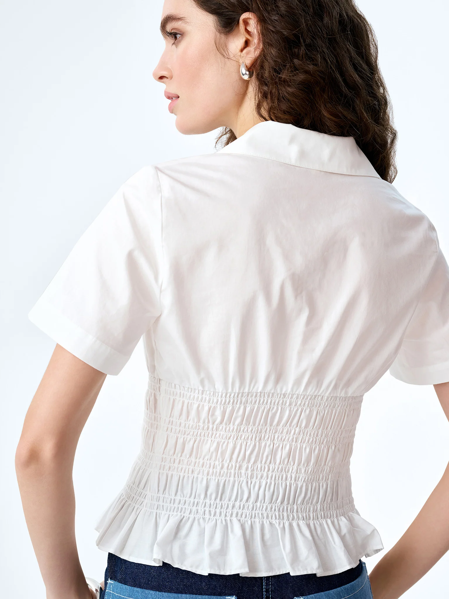 Merida Blouse in White - Image 4