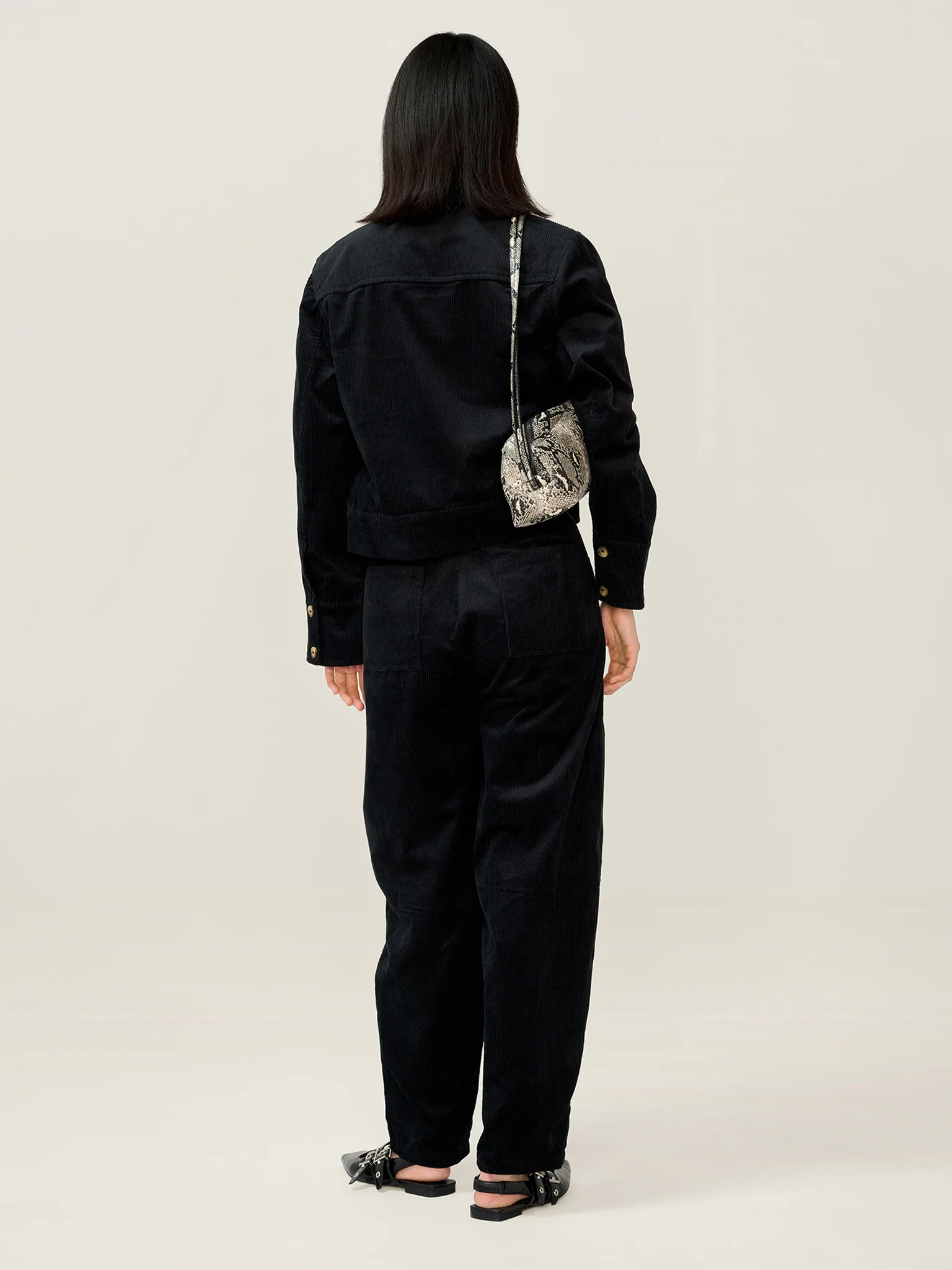 Millie Cord Jacket in Black - Image 5