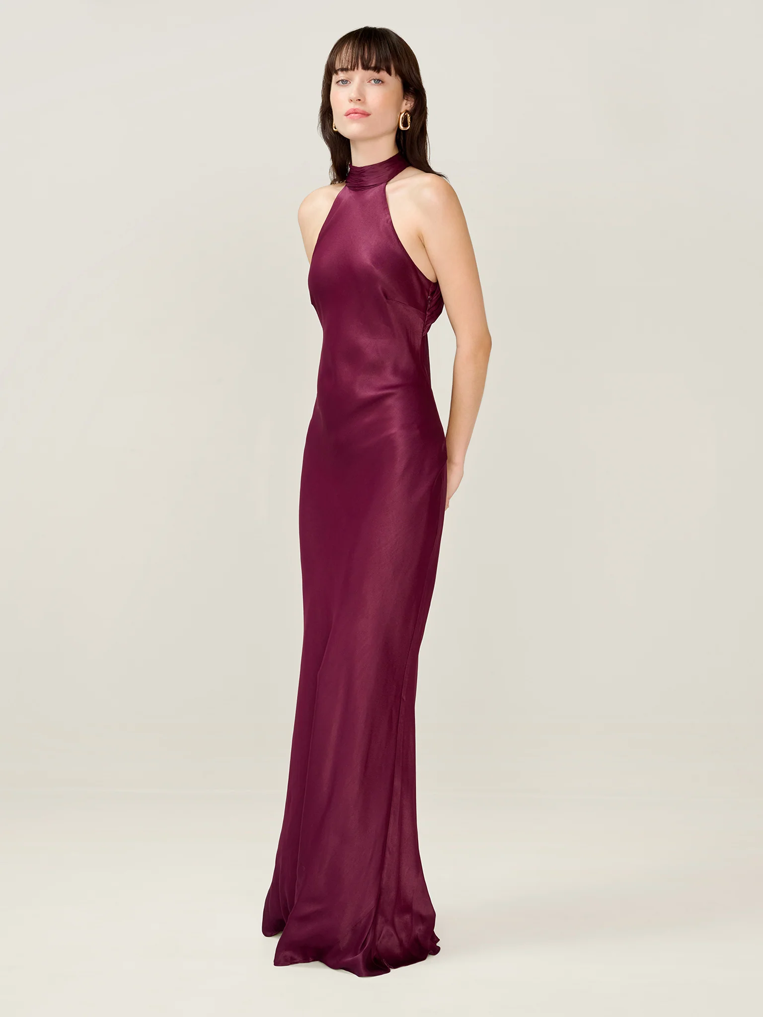 Milos Dress in Deep Wine - Image 2