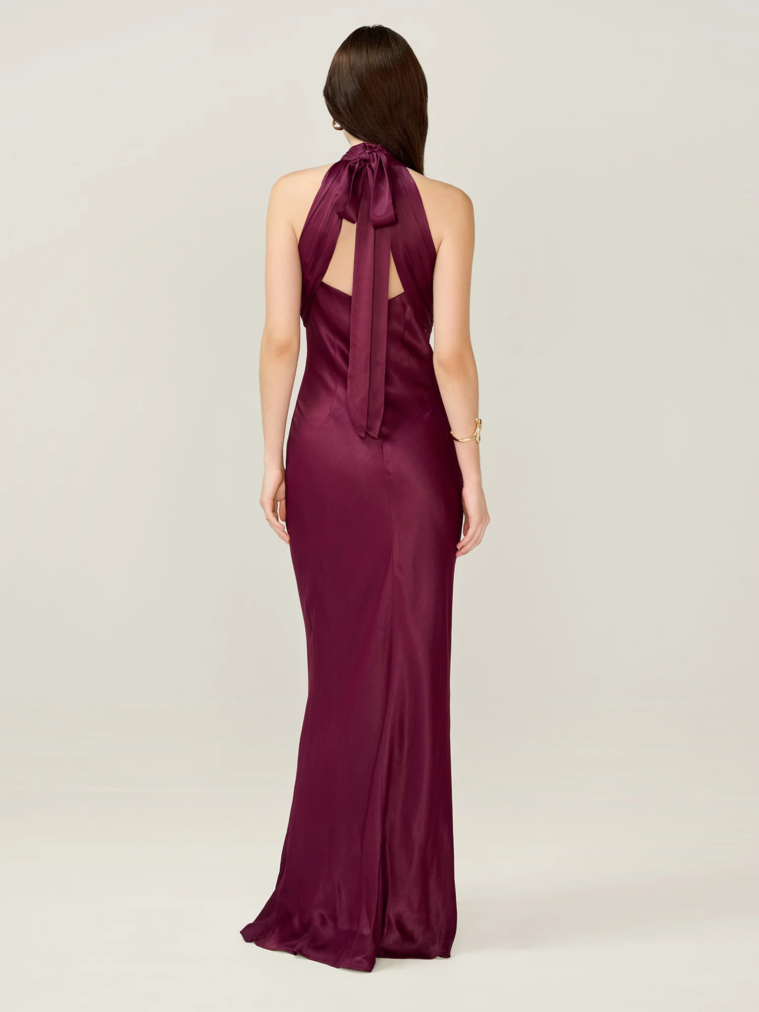 Milos Dress in Deep Wine - Image 3