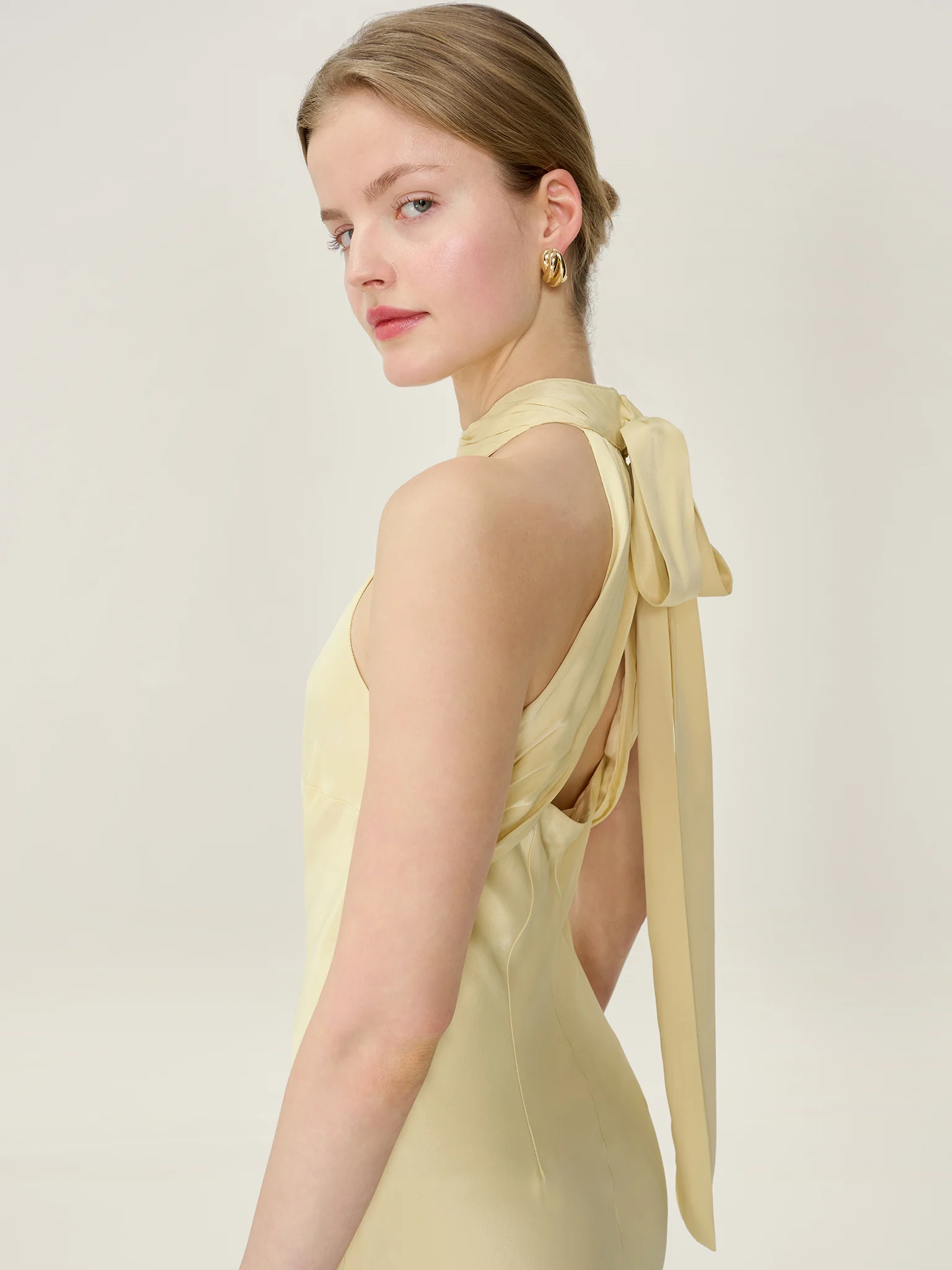 Milos Dress in Double Cream - Image 4
