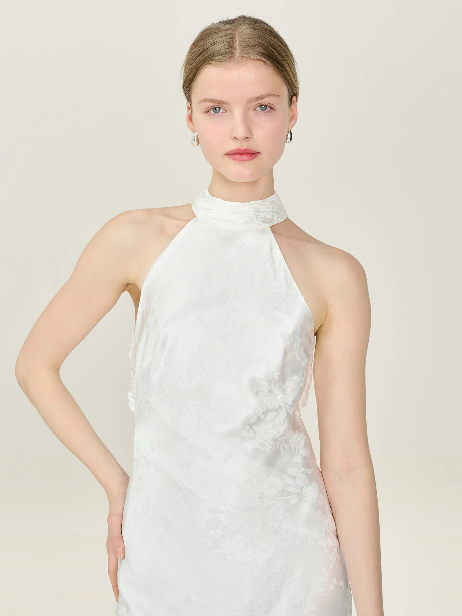 Milos Dress in Ivory - Image 4